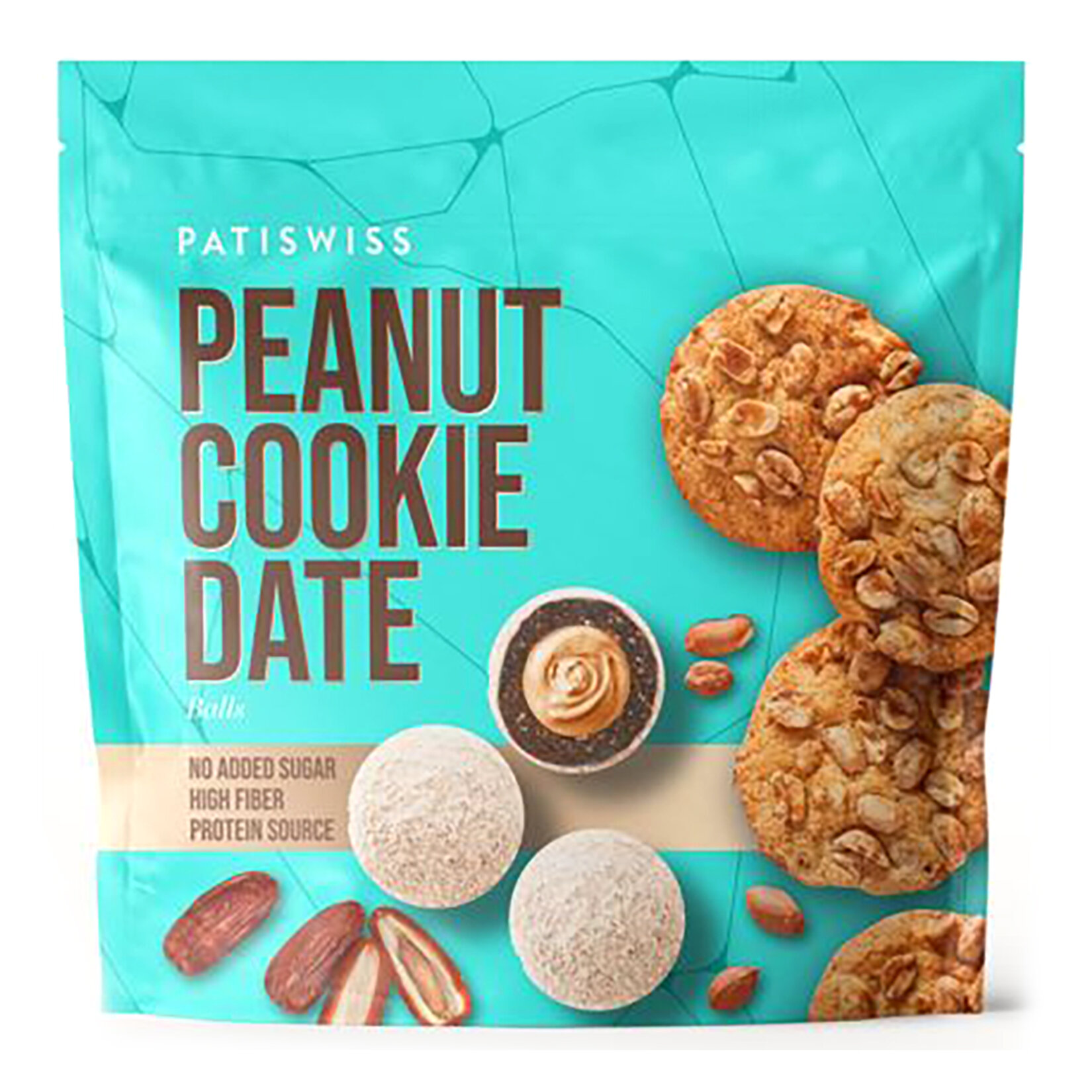 Patiswiss Yer Fıstığı Dolgulu Hurma Topu 90 G