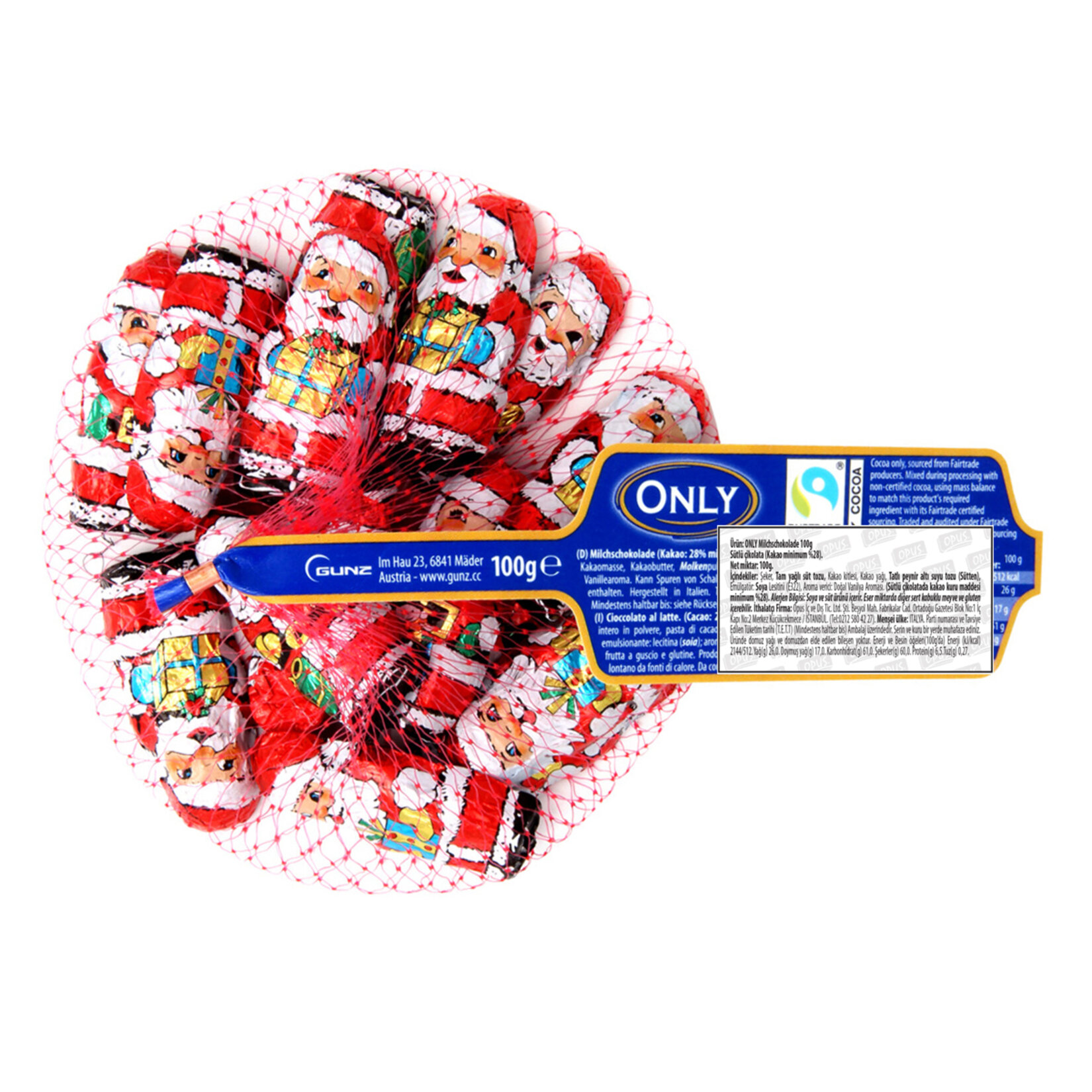 Only Minik Çikolata Noel Babalar File 100 G - Görsel 2