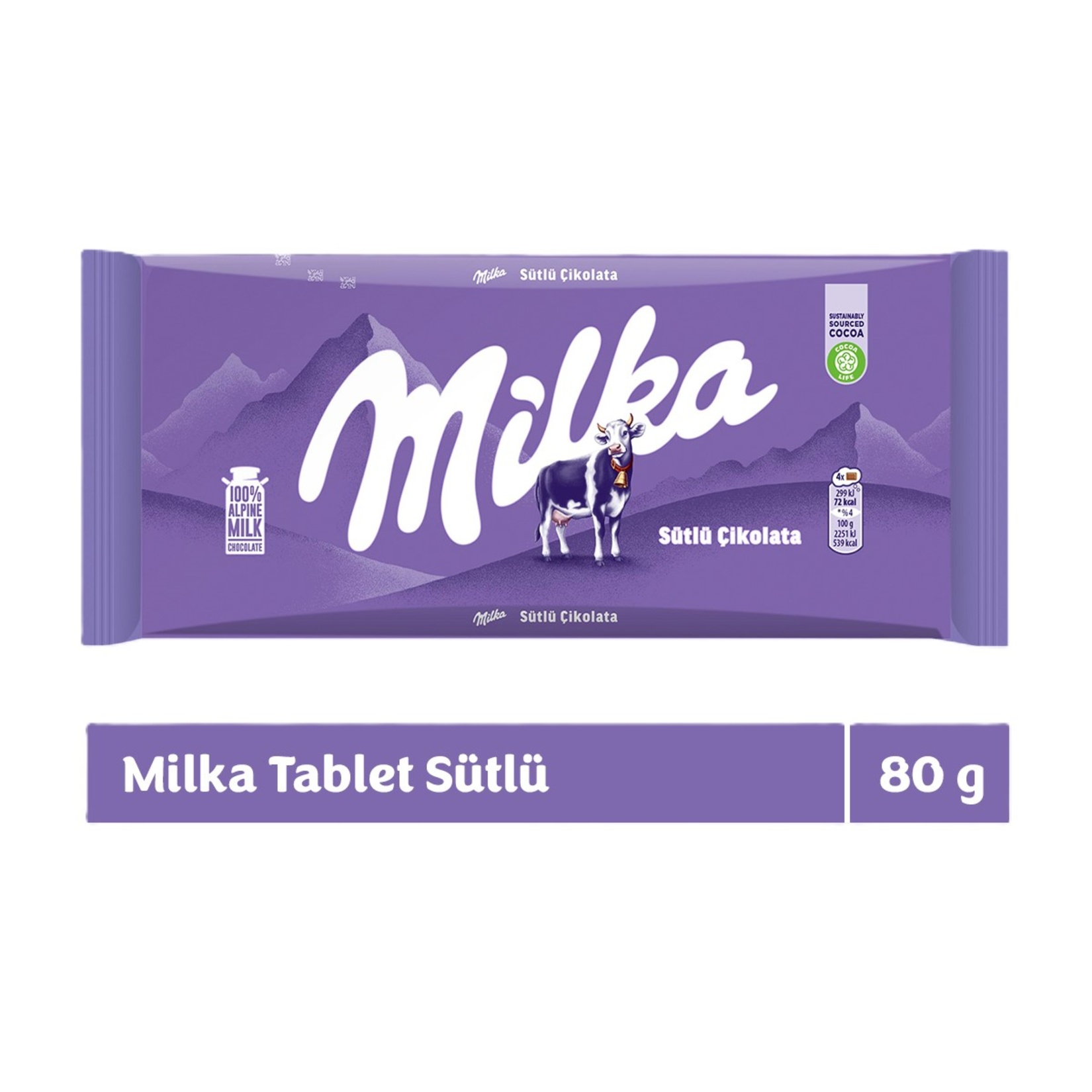 Milka Sütlü Çikolata 80 G - Görsel 2