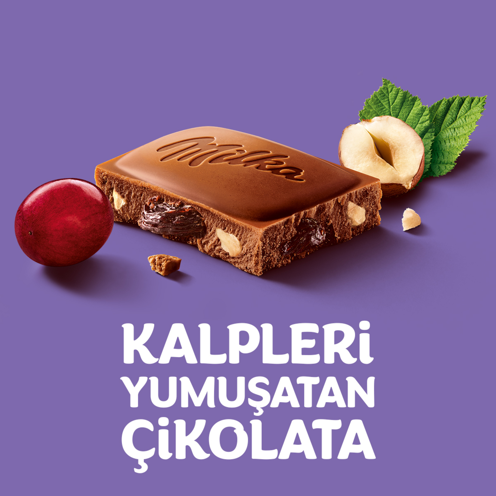 Milka Üzümlü Fındıklı Çikolata 80 G - Görsel 3