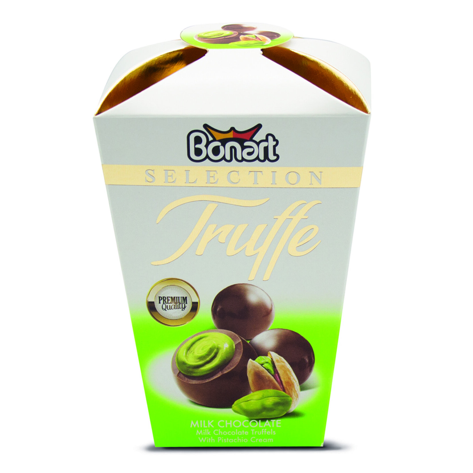 Bonart Truffe Antep Fıstığı Krema Dolgulu Sütlü Çikolata 170 G