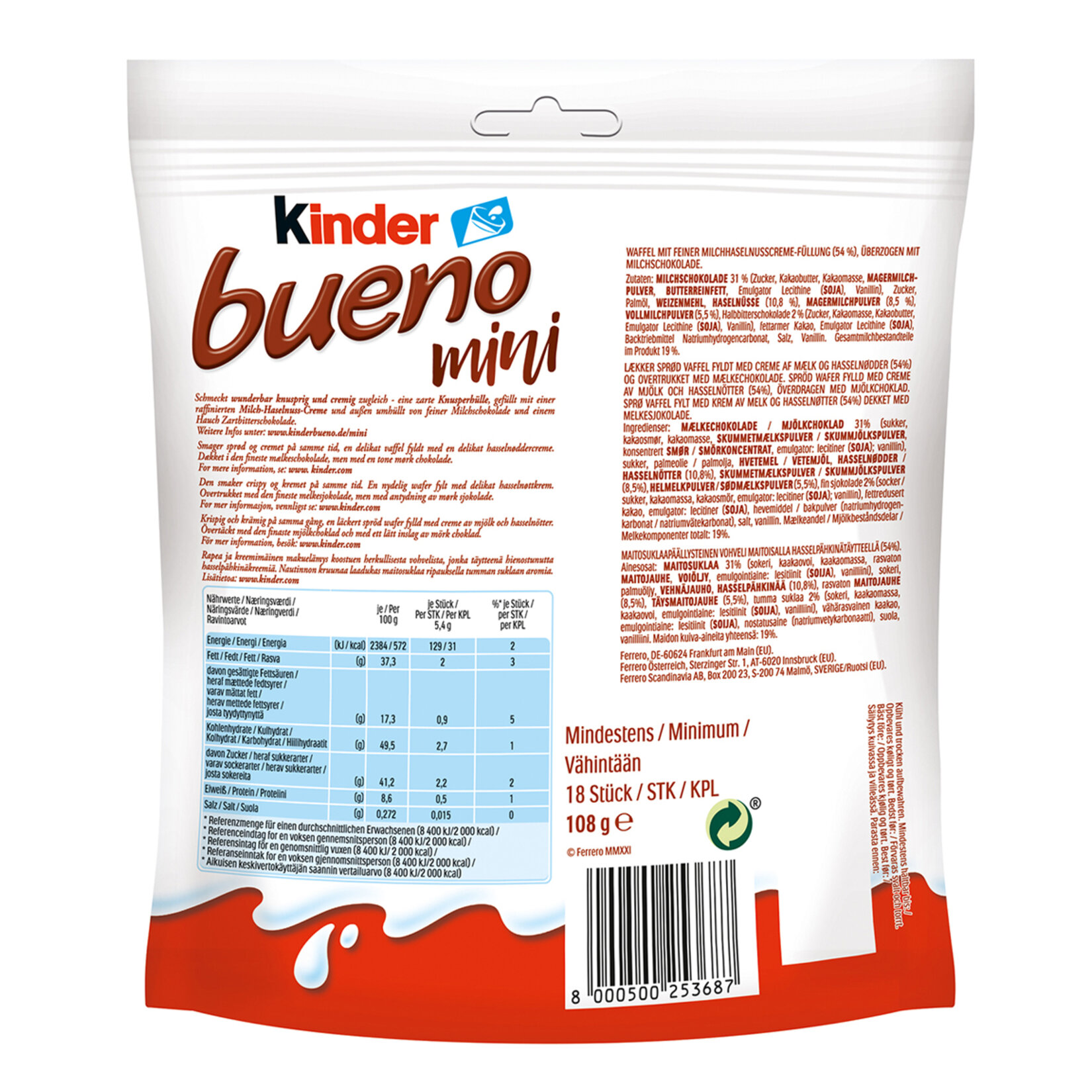 Kinder Bueno Mini 108 G - Görsel 2