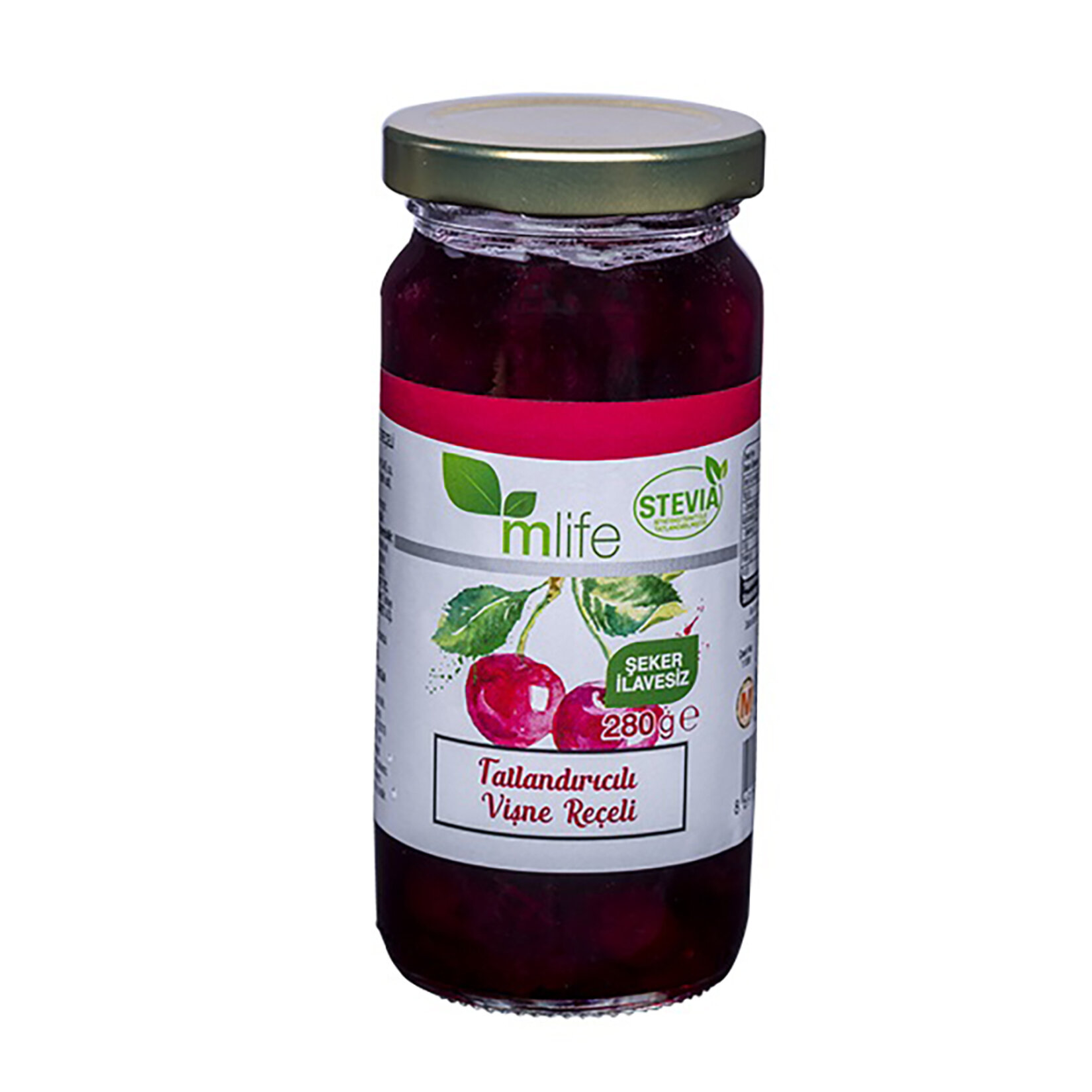 M Life Tatlandırıcılı Vişne Reçeli 280 G