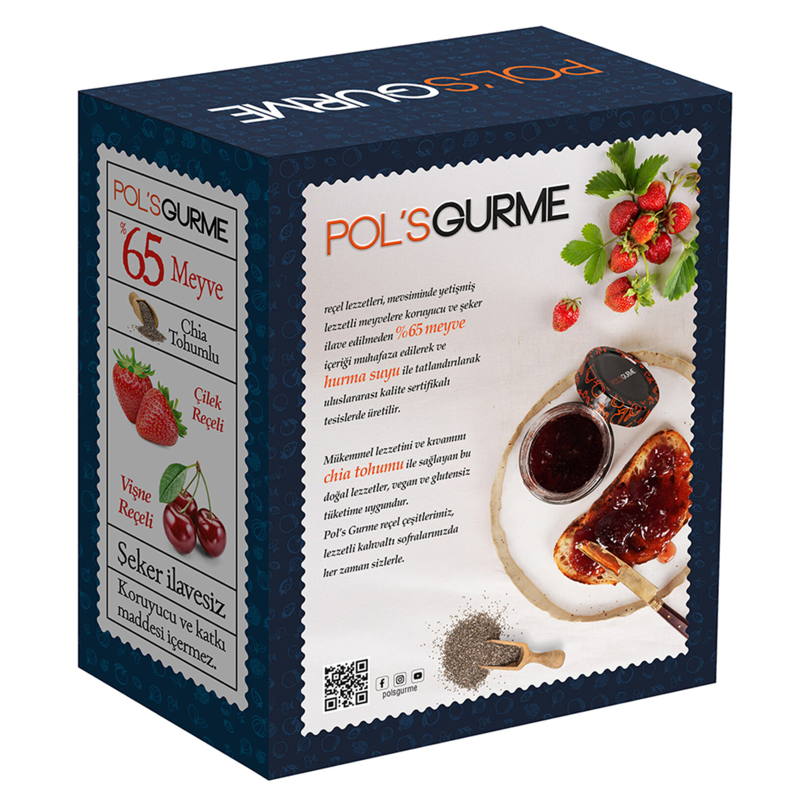 Pol's Gurme Şeker İlavesiz Reçel 4 x 40 G - Görsel 2