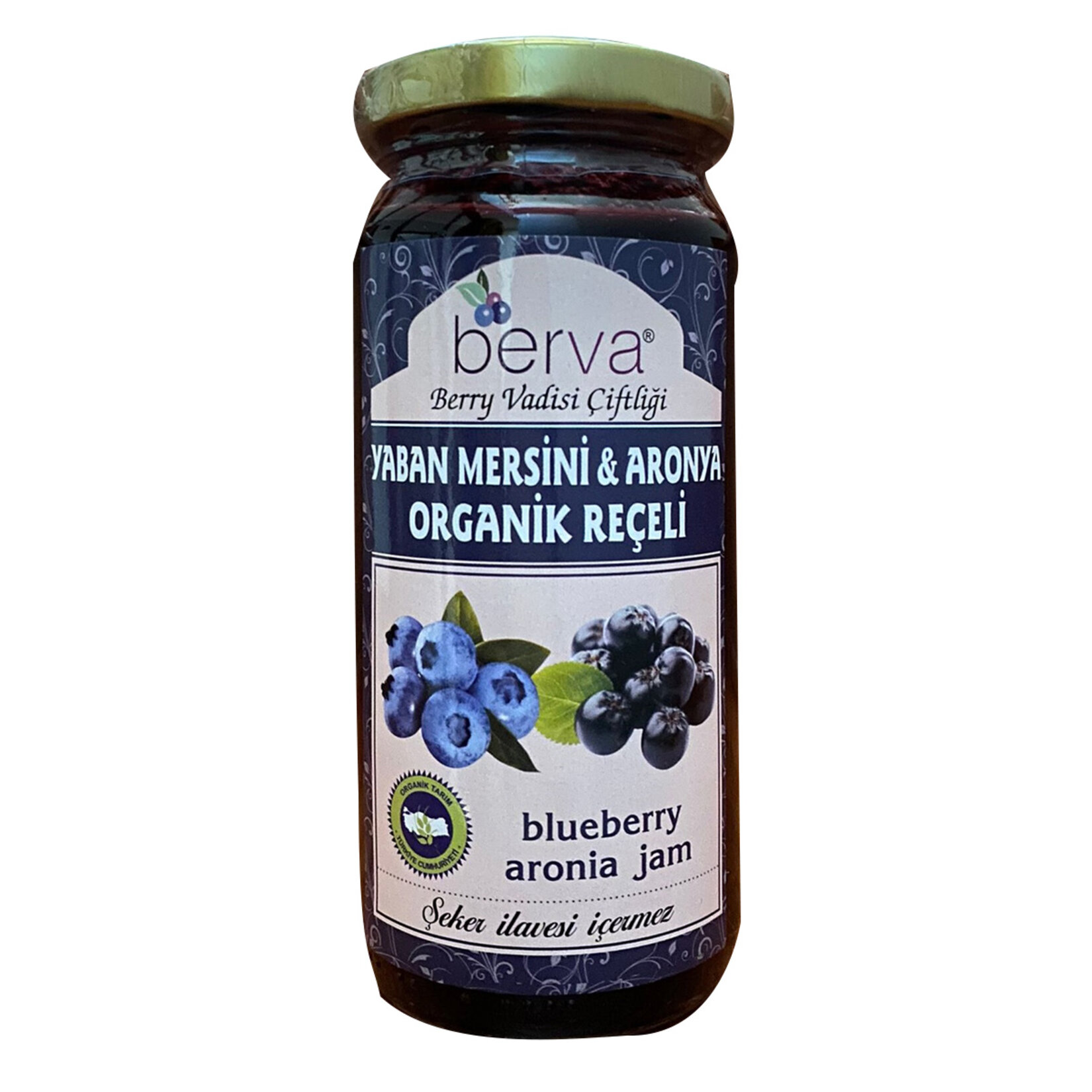Berva Organik Yaban Mersini ve Aronya Reçeli 260G