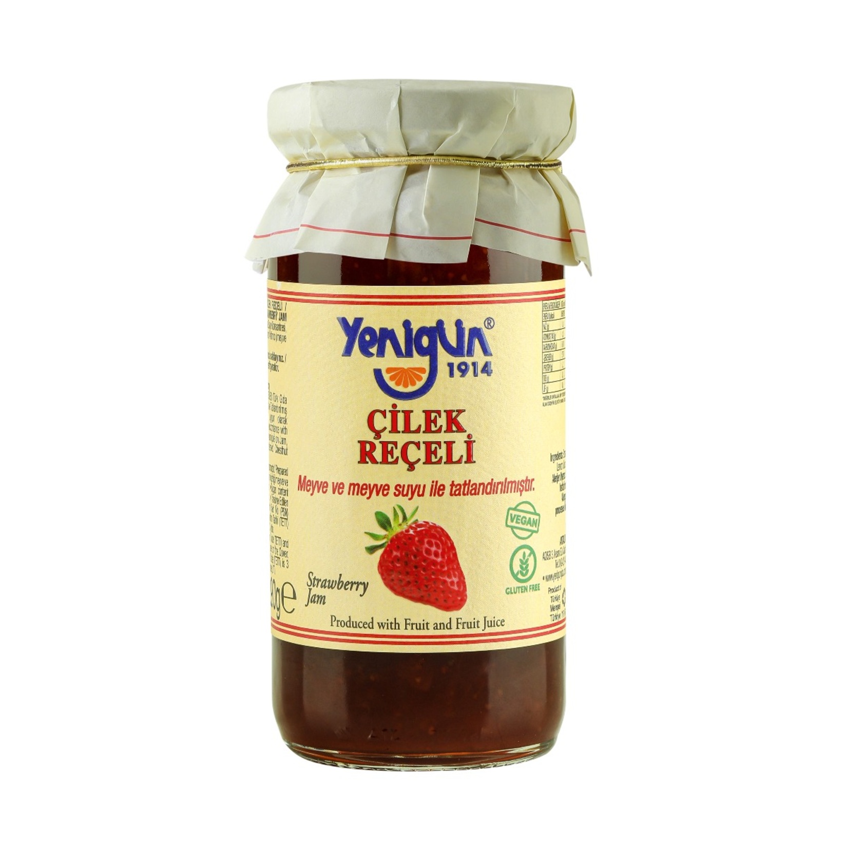 Yenigün Şeker İlavesiz Çilek Reçeli 290 G