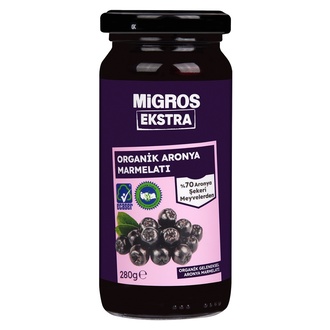 Migros Ekstra Organik Geleneksel Aronya Marmelatı 280 g