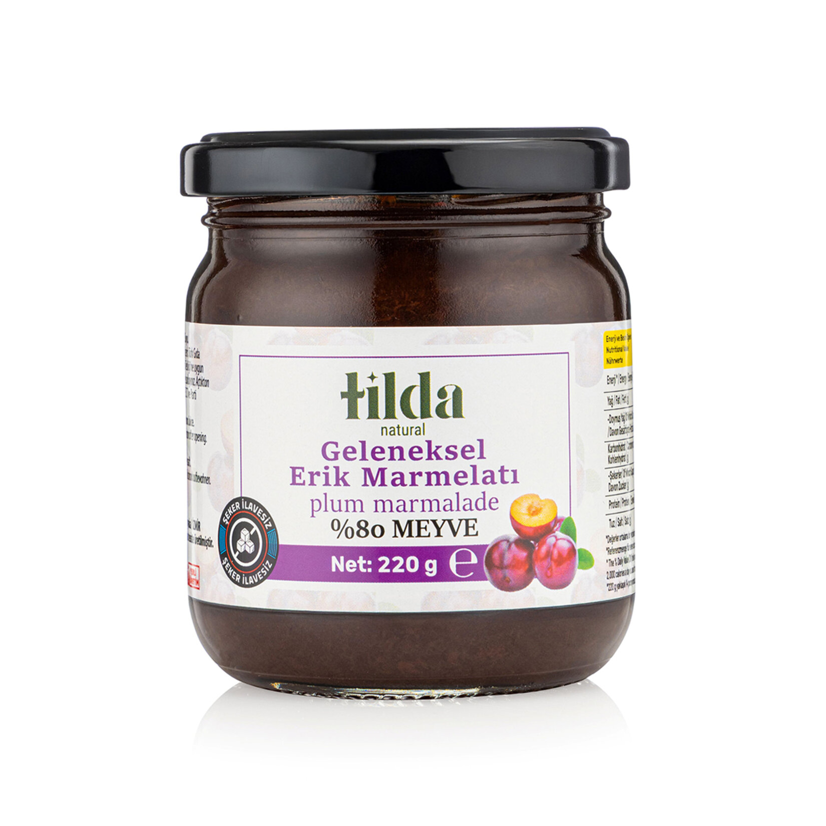 Tilda %80 Meyve Geleneksel Erik Marmelatı 220 G