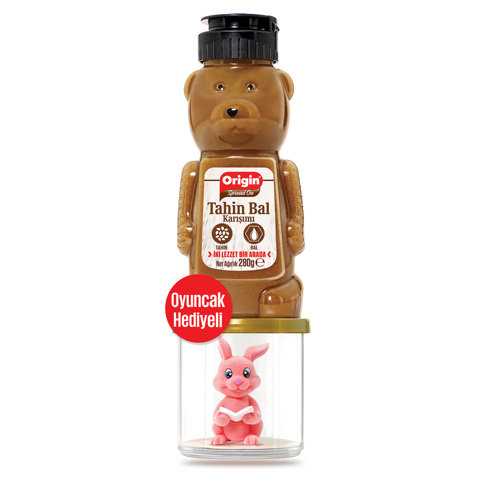 Origin Ayıcık Tahin Bal Karışımı Oyuncak Hediyeli 280 G - Görsel 4