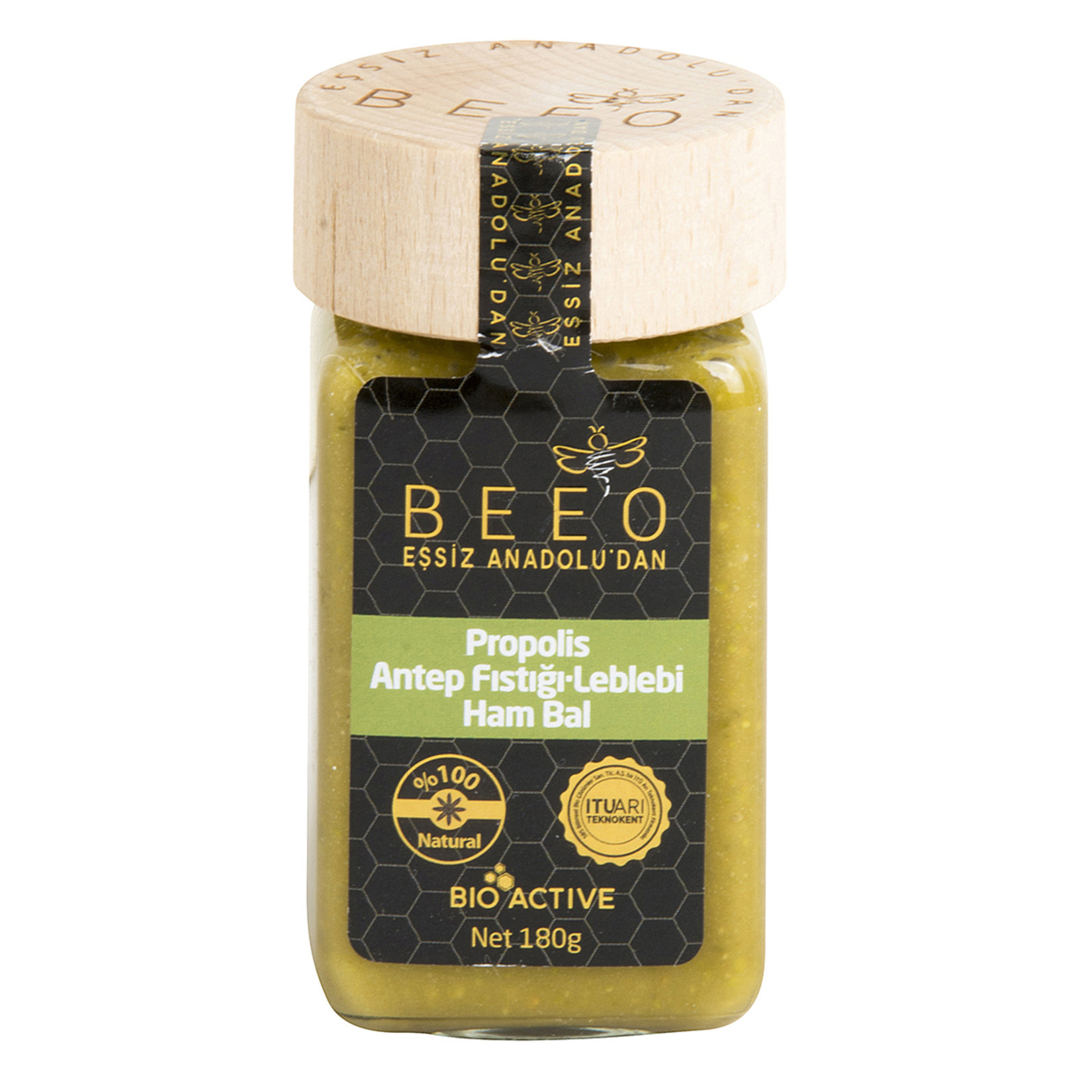 Beeo 180 G Propolis Antep Fıstığı Leblebi Ham Bal
