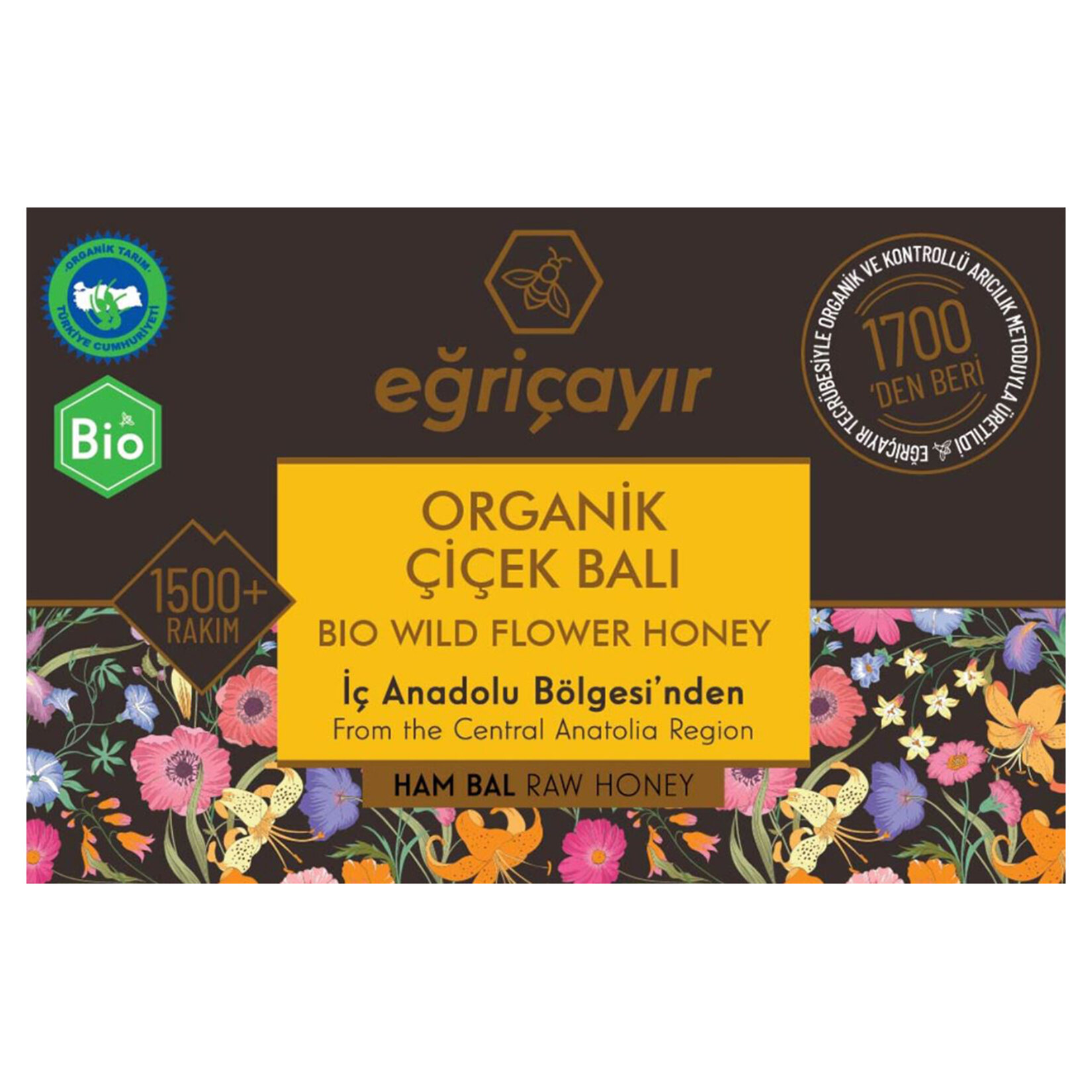 Eğriçayır Organik Çiçek Balı 450 G