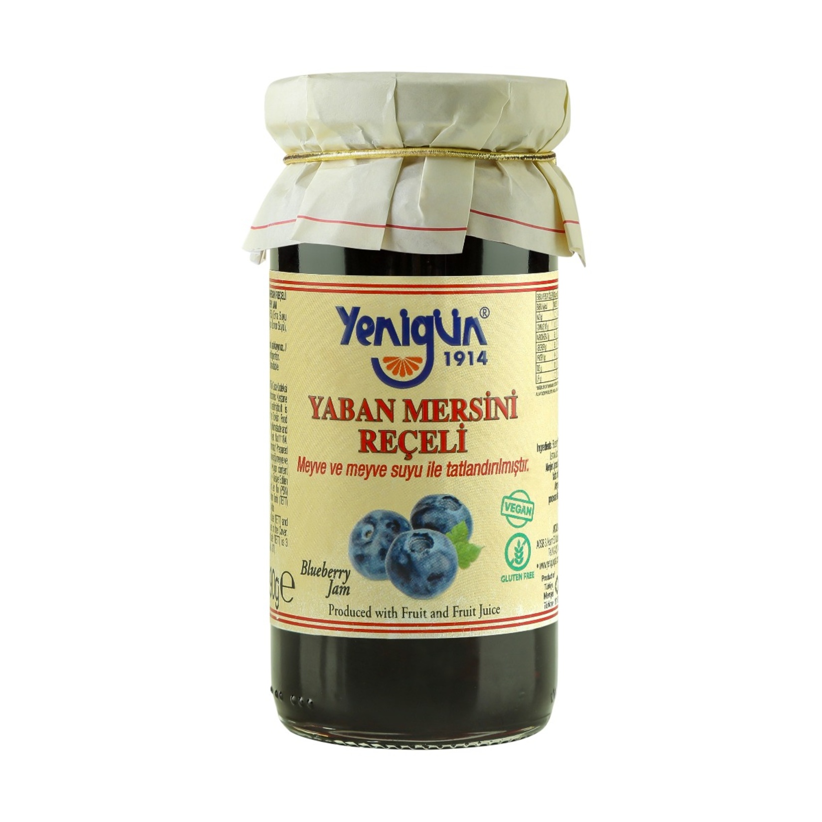 Yenigün Şeker İlavesiz Yaban Mersini Reçeli 290G