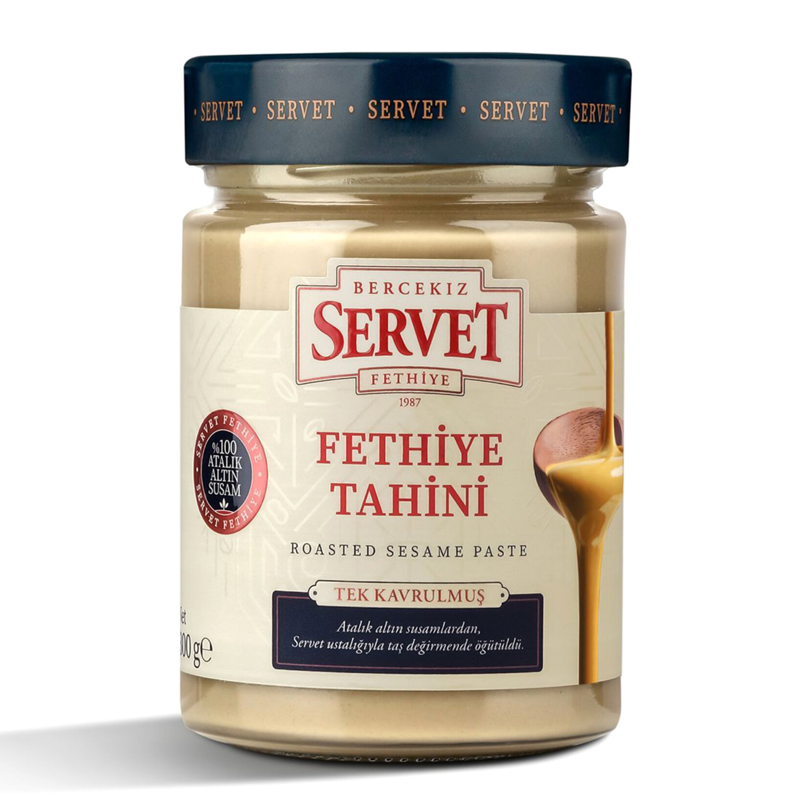 Servet Şekerleme Tek Kavrulmuş Fethiye Tahini 300 G