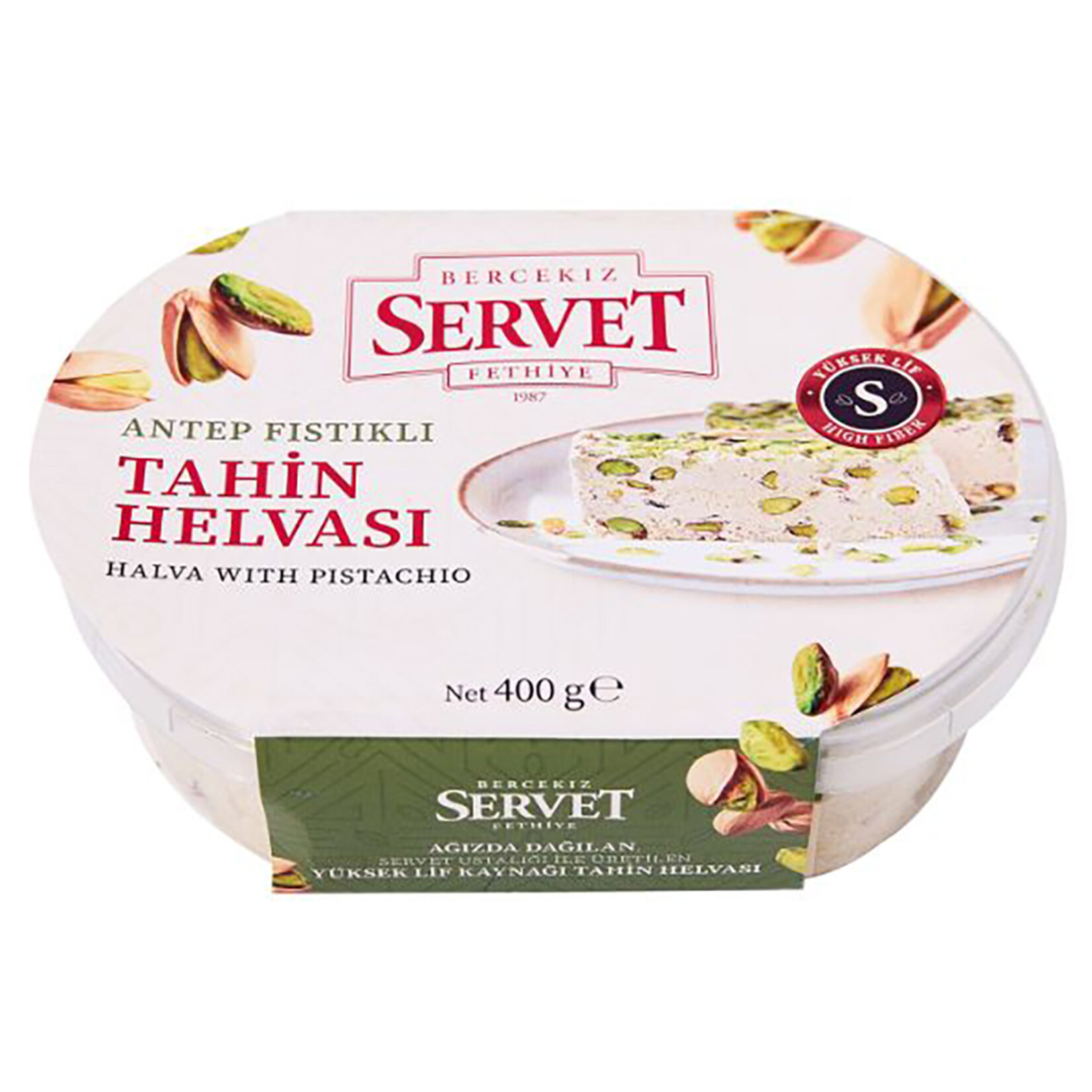 Servet Şekerleme Antep Fıstıklı Tahin Helva 400 G