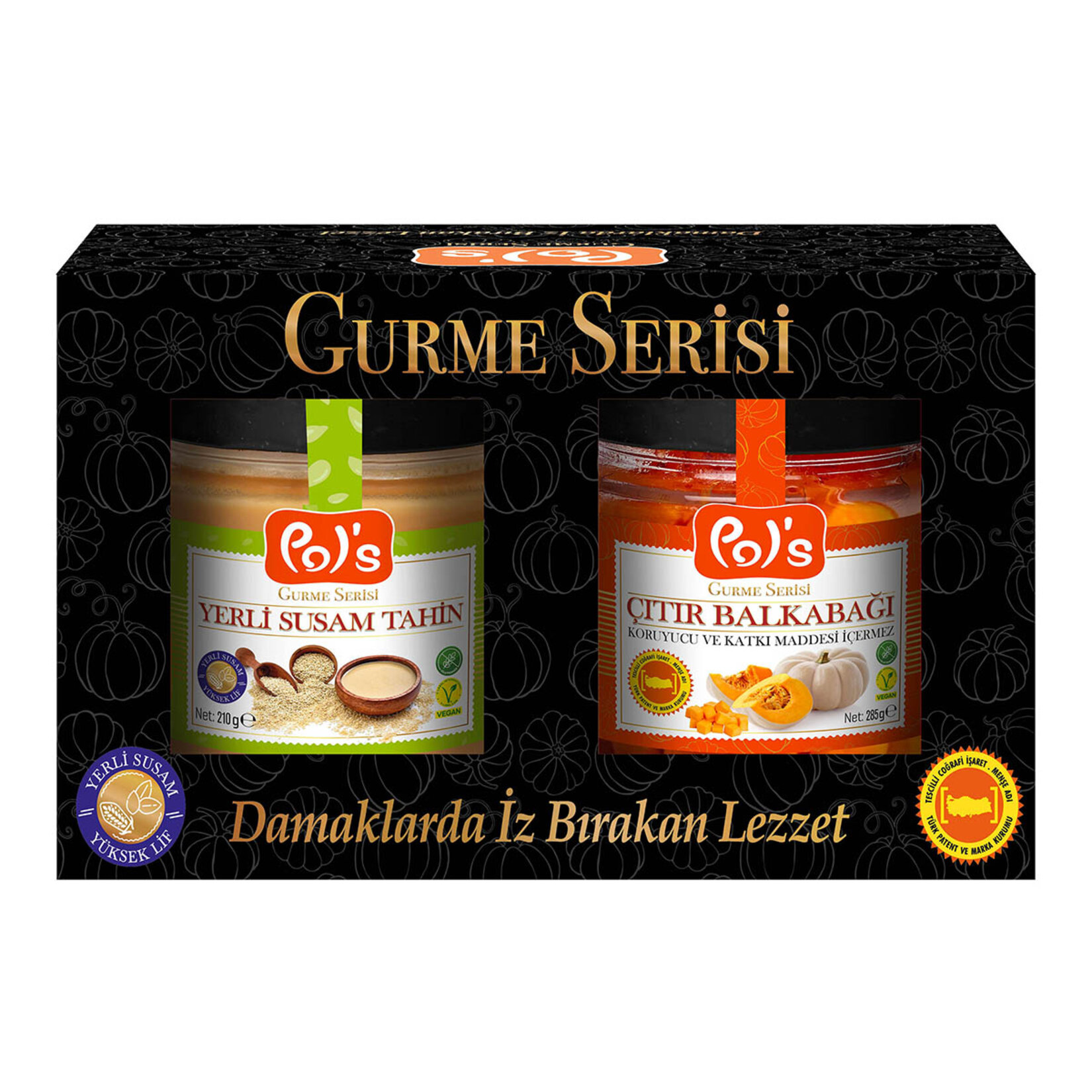 Pol's Gurme Serisi Çıtır Balkabağı 285 G + Tahin 210 G