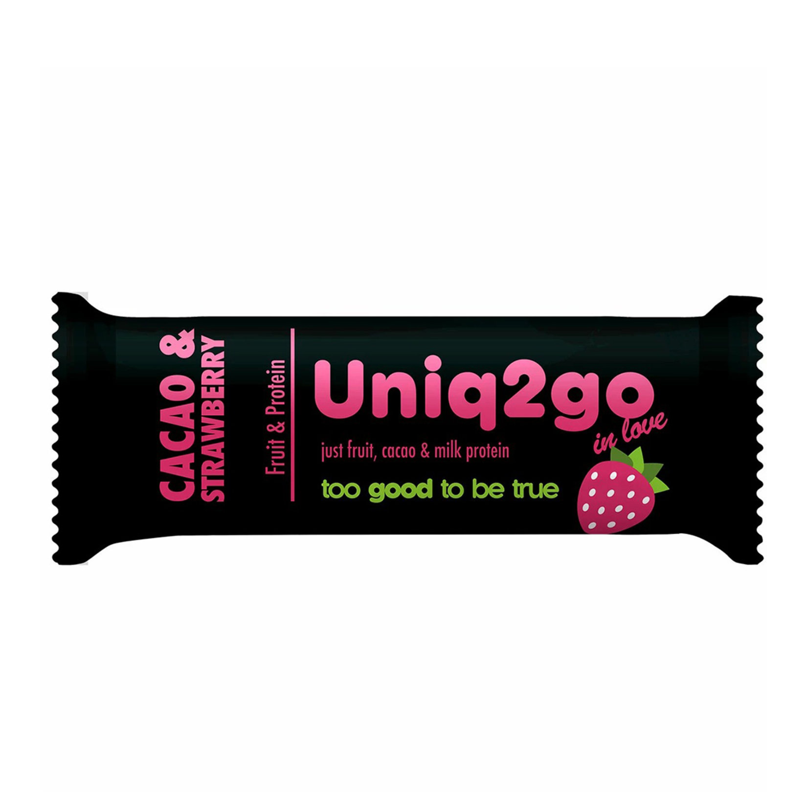 Uniq2go In love Kakaolu Ve Çilekli Proteinli Bar 32 G