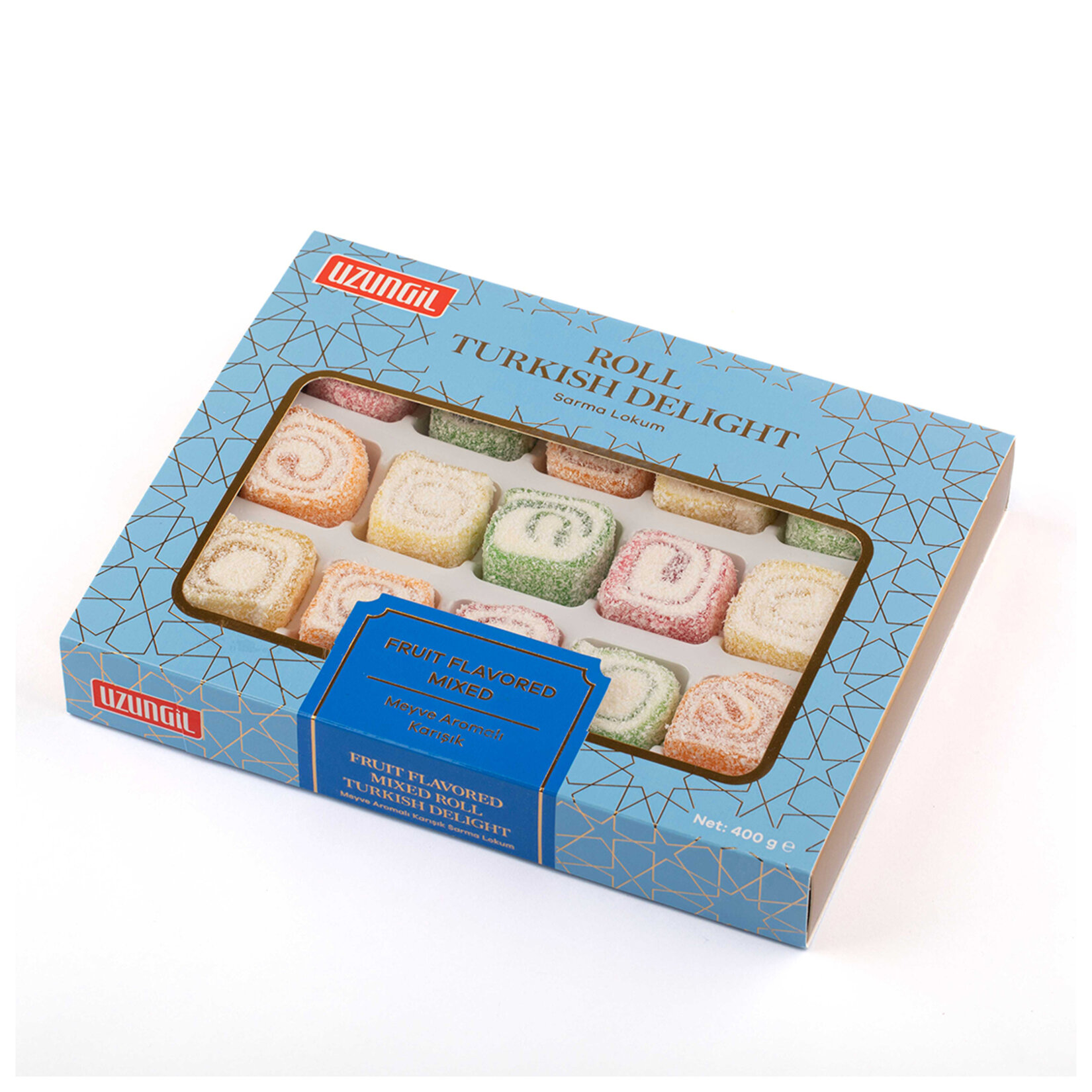 Uzungil Meyve Aromalı Karışık Sarma Lokum 400 G