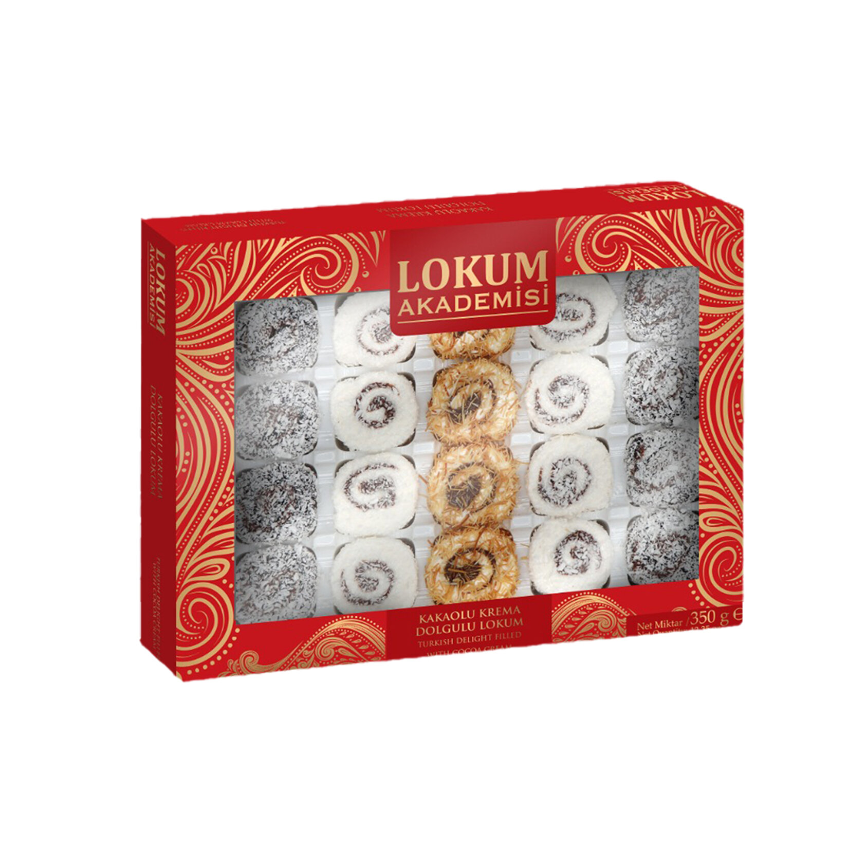 Lokum Akademisi Kakaolu Krema Dolgulu Lokum 350G