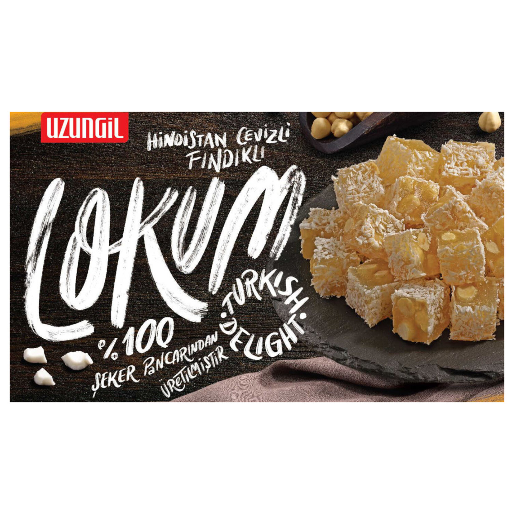 Uzungil Hindistan Cevizli Fındıklı Lokum 380 G