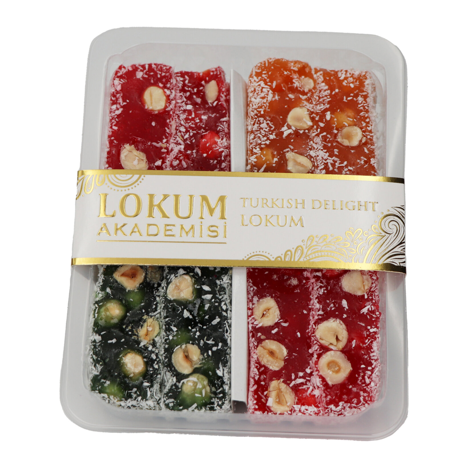 Lokum Akademisi Nar Elma Portakal Aromalı Fındıklı Lokum 350 G