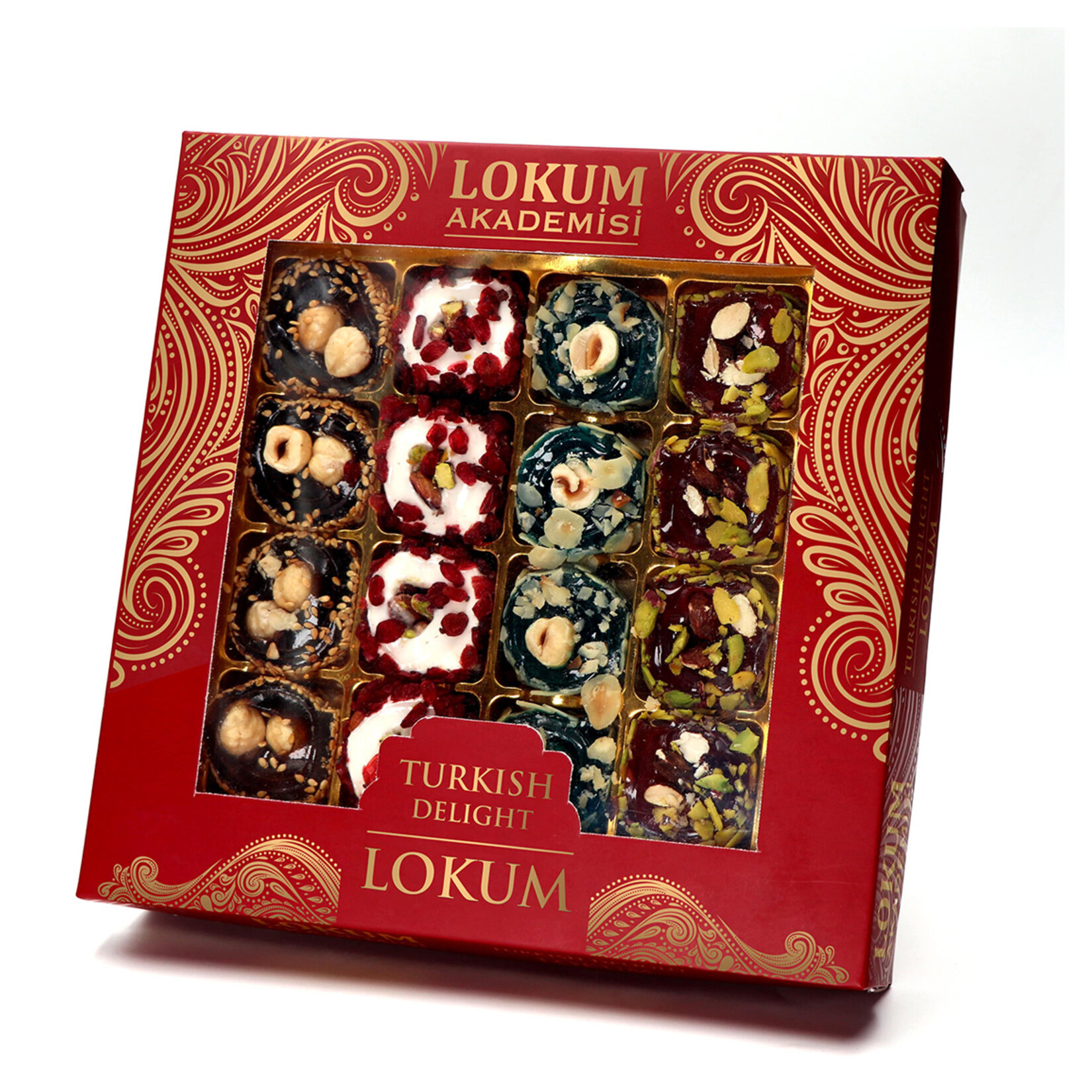 Lokum Akademisi Fındıklı, Antep Fıstıklı, Bademli Lokum 350 G