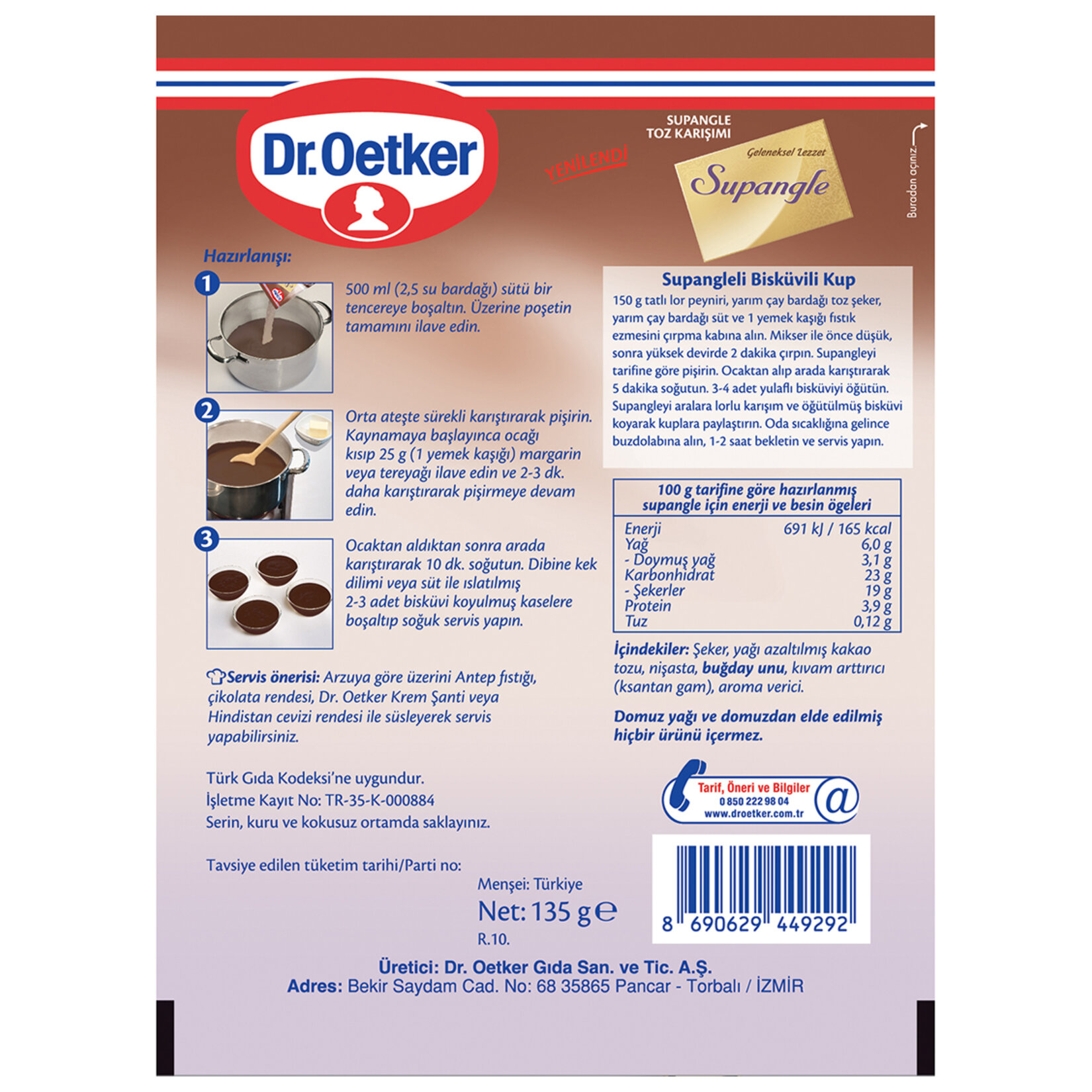 Dr.Oetker Supangle 135 G - Görsel 2
