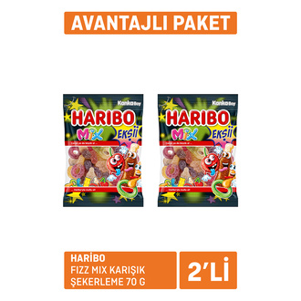 Haribo Fizz Mix Karışık Şekerleme 2 x 70 G
