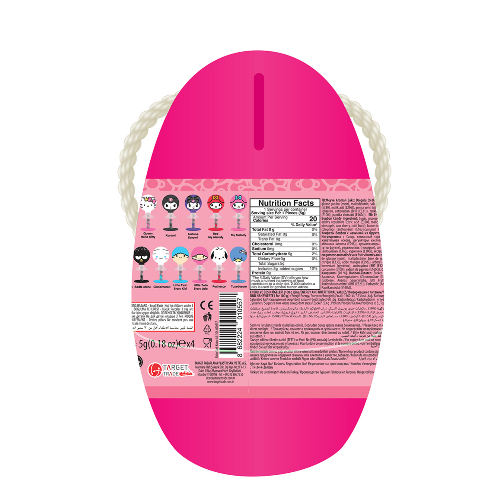 Hello Kitty ve Arkadaşları İpli Yumurta 20 G - Görsel 2