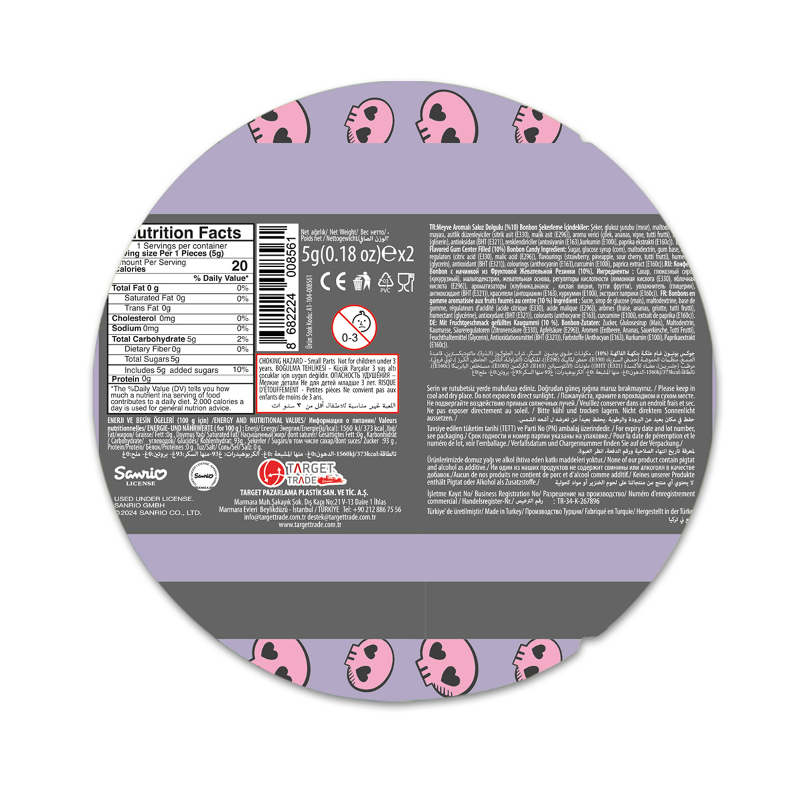Kuromi Çift Sleeve Top Kumbara 2 x 5 G - Görsel 2