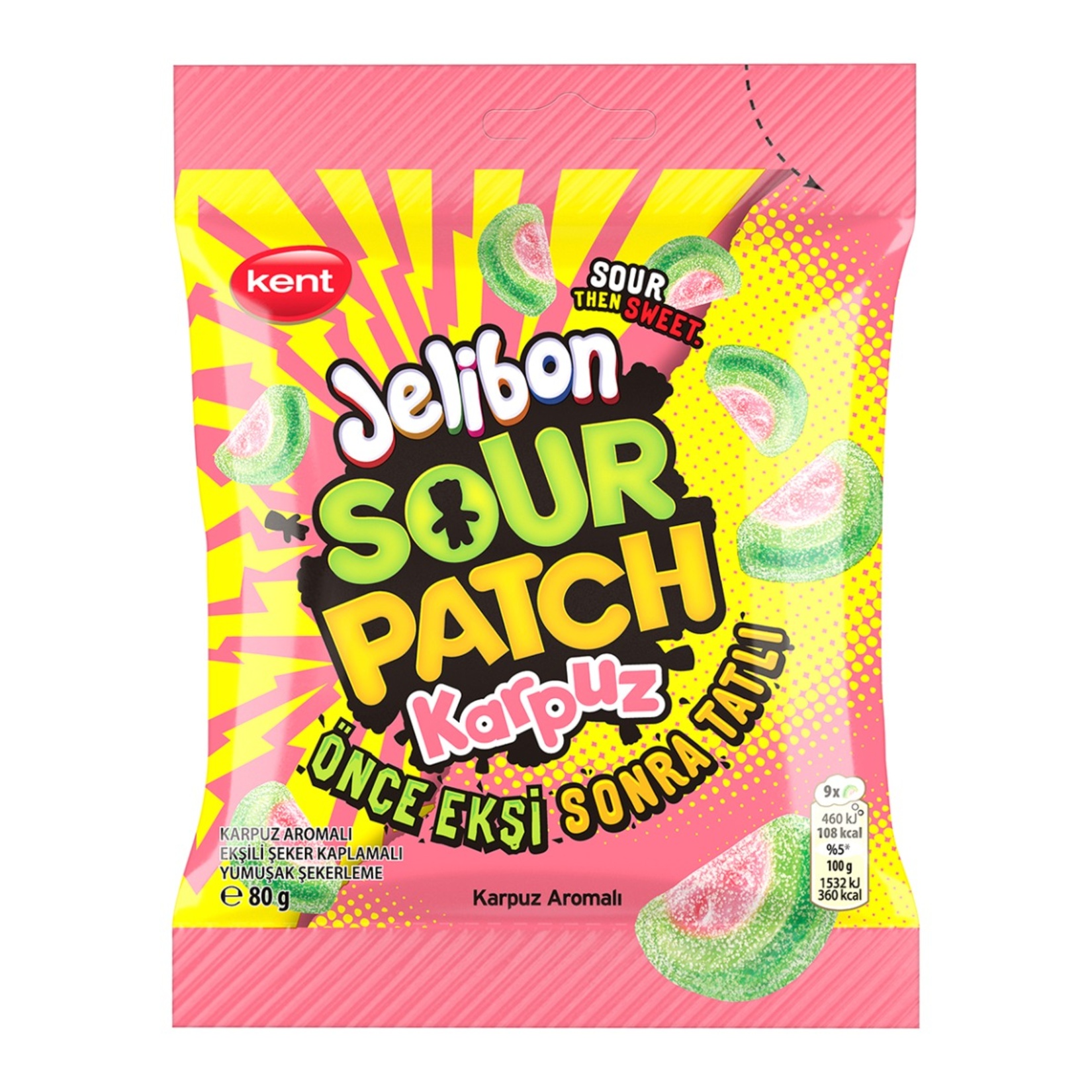 Jelibon Sourpatch Karpuz 80 g