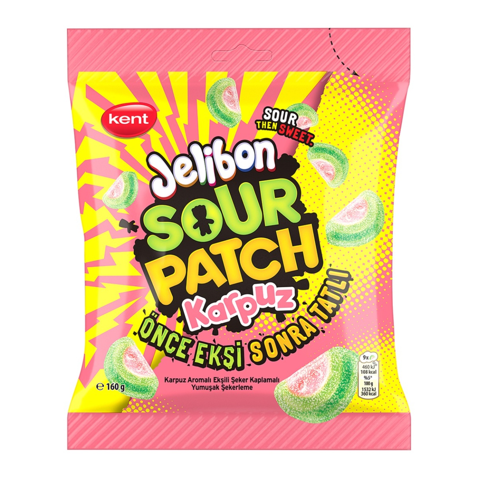 Jelibon Sourpatch Karpuz 160 G