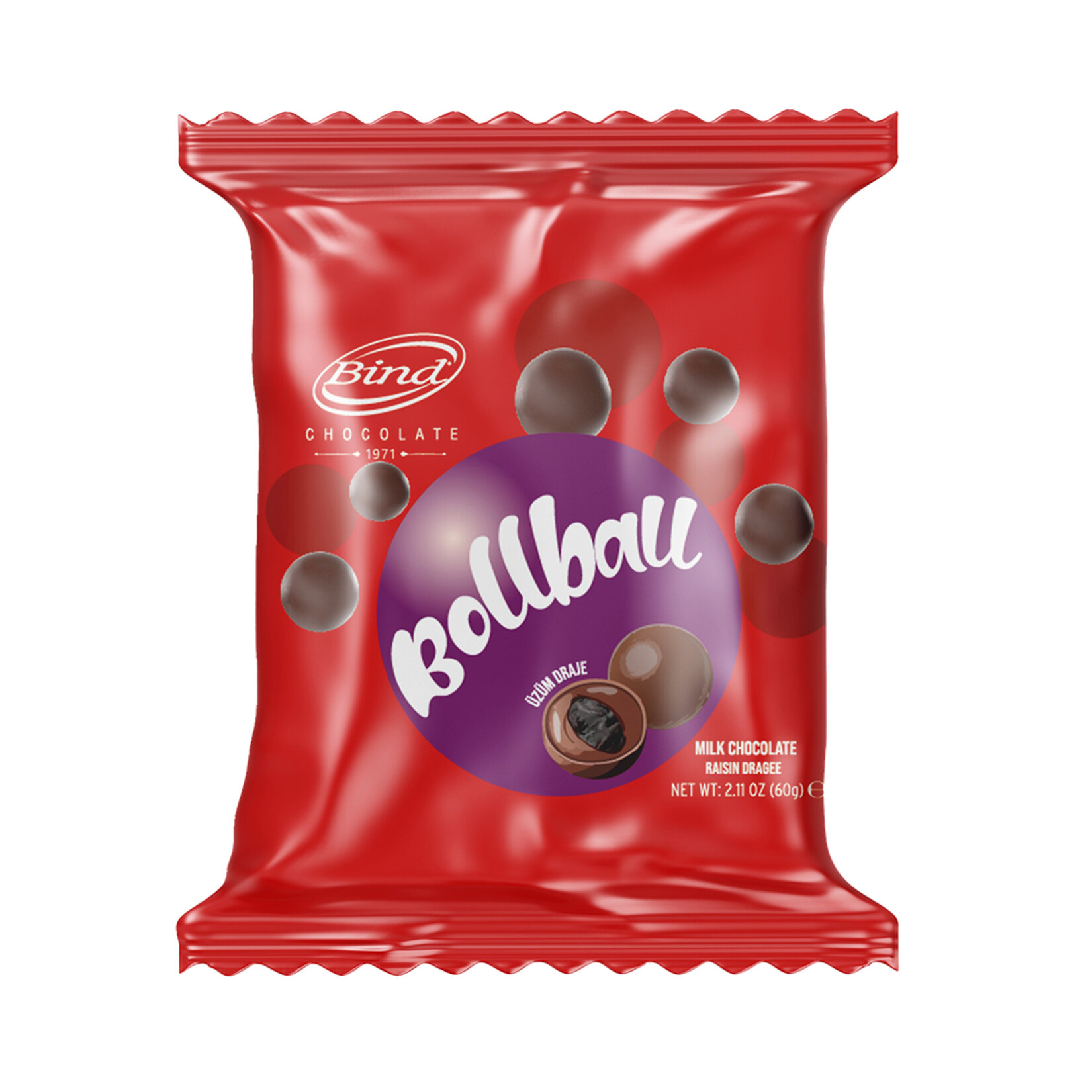 Bind Sütlü Çikolata Kaplı Üzüm Draje 60 G
