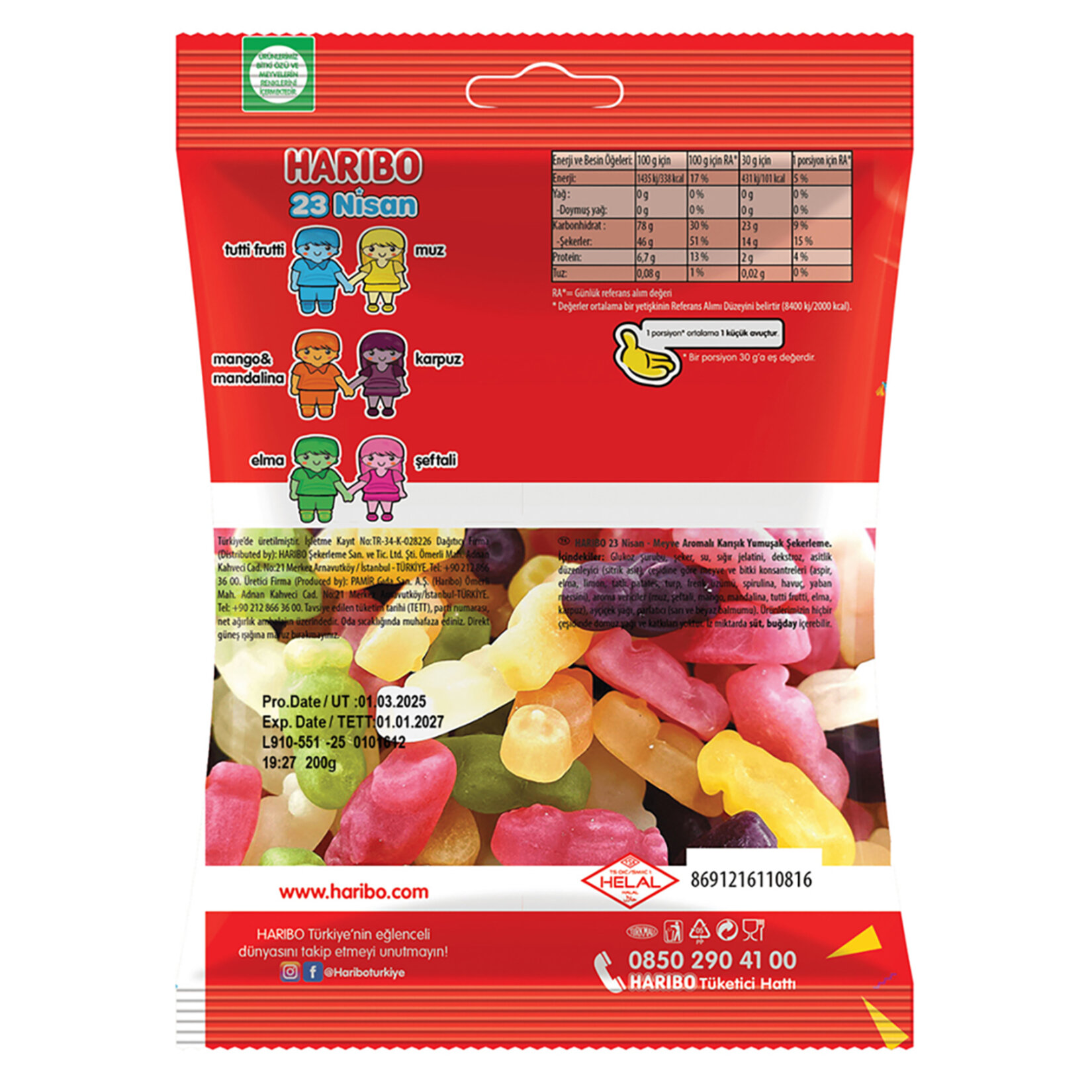 Haribo 23 Nisan 200 G - Görsel 2