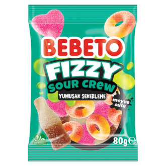 Bebeto Fizzy Sour Cream Yumuşak Şekerleme 80 g
