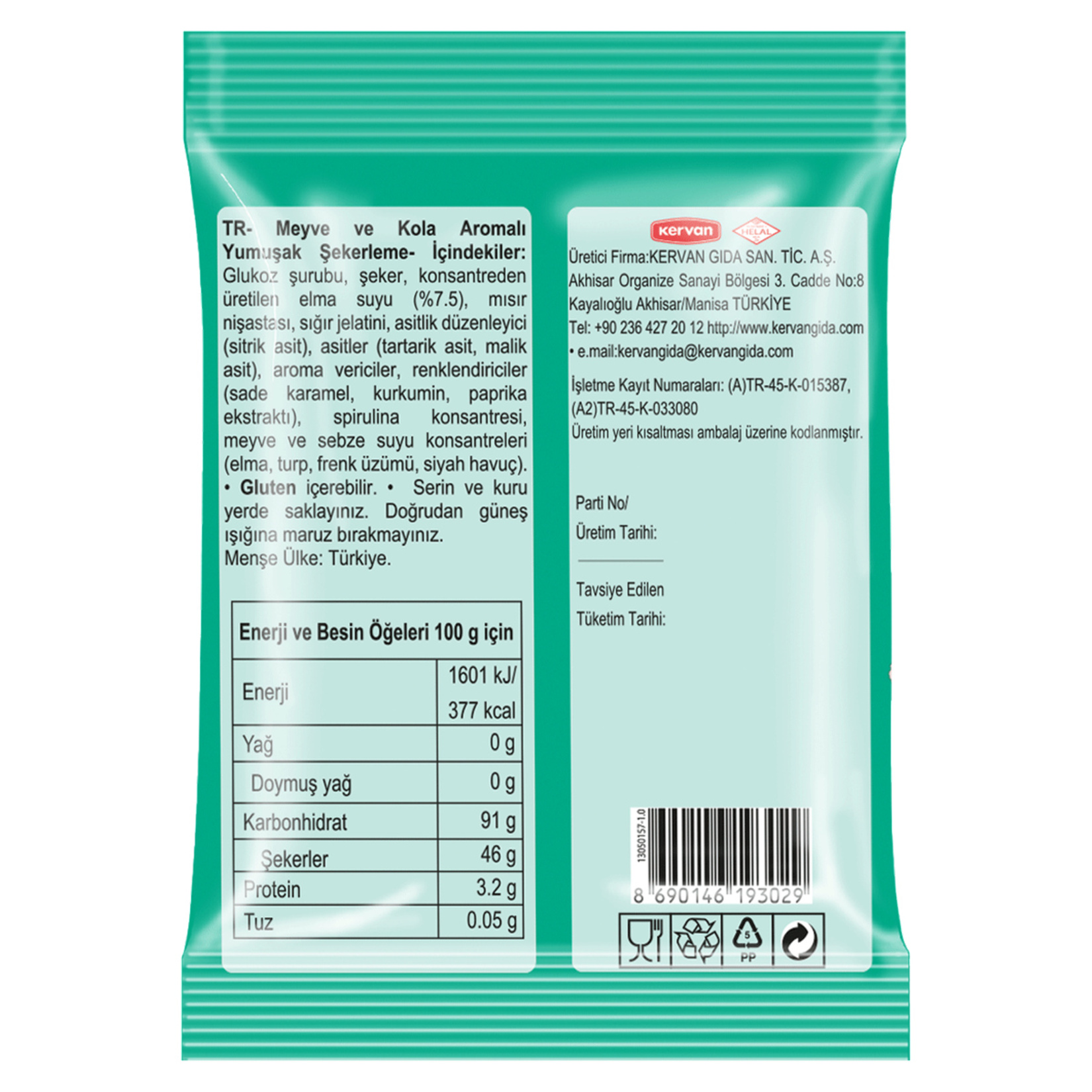 Bebeto Fizzy Sour Cream Yumuşak Şekerleme 80 G - Görsel 2
