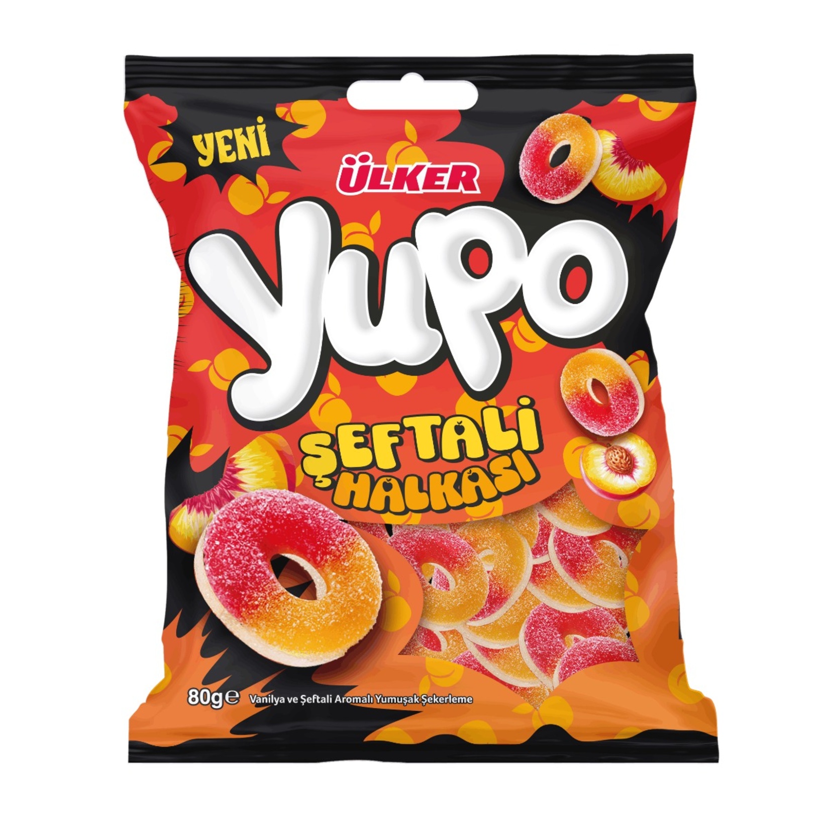 Ülker Yupo Jelly Şeftali Halkası 70 G