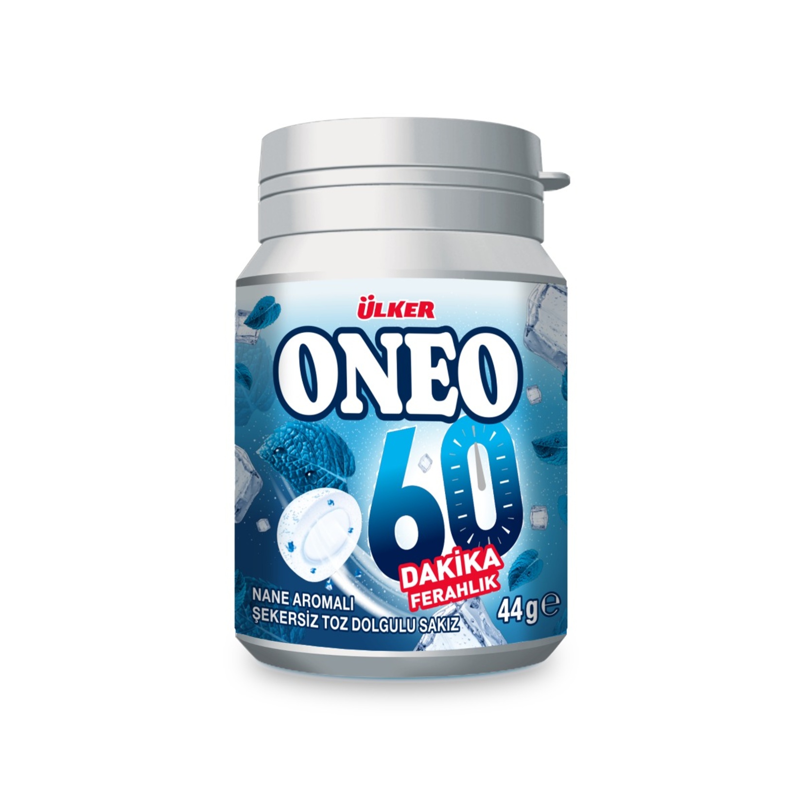 Ülker Oneo Draje Nane Aromalı Sakız Şişe 60 Dakika 44 G