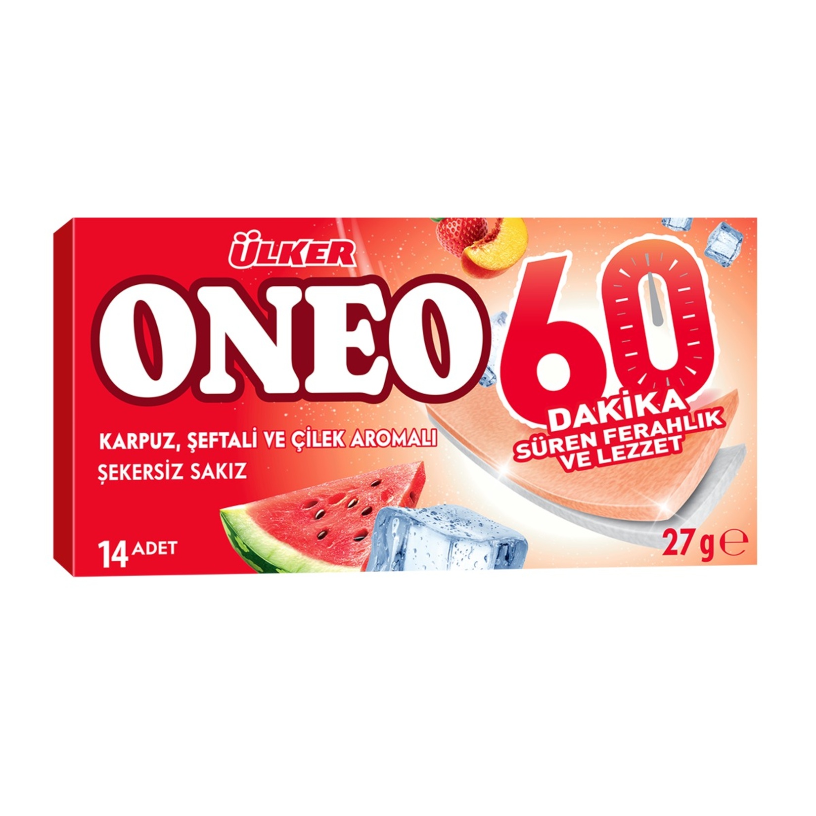 Ülker Oneo Slims 60 Dk Meyve Aromalı Sakız 27 G