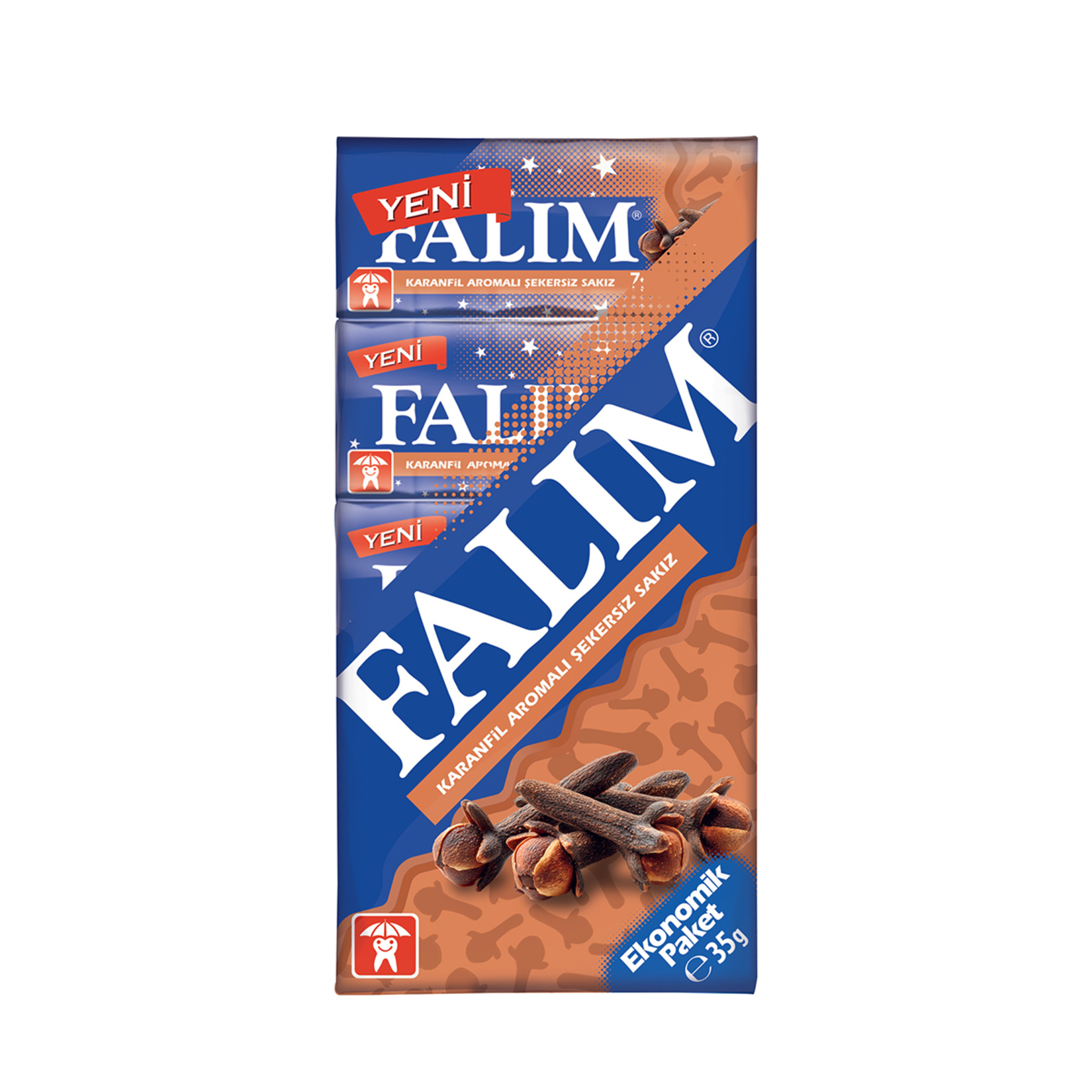 Falım Karanfil Aromalı Şekersiz Sakız 5'li 35 G