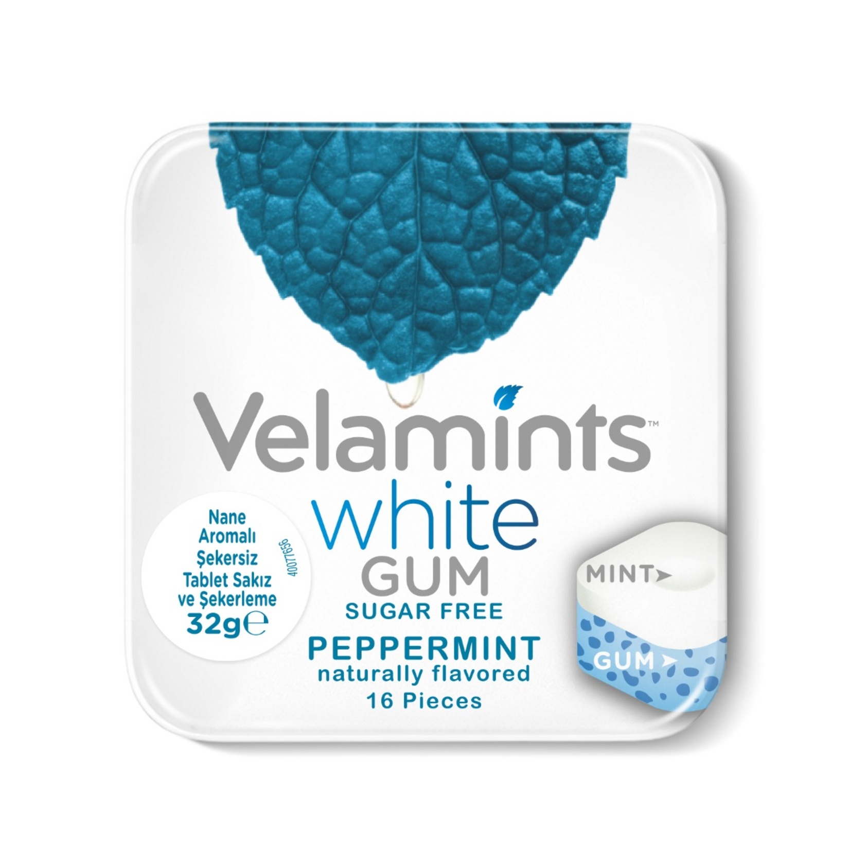 Velamints Mavi Nane Şekersiz Sakız Şekerleme 32 G