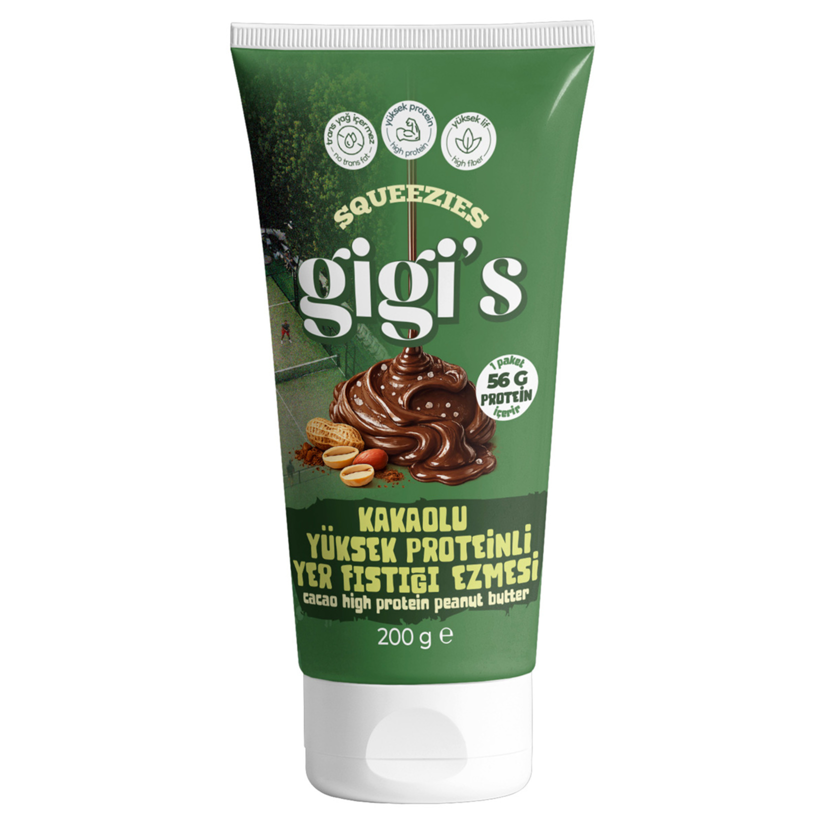 Gigi's Yüksek Proteinli Kakao Yer Fıstığı Ezmesi 200 G - Görsel 1
