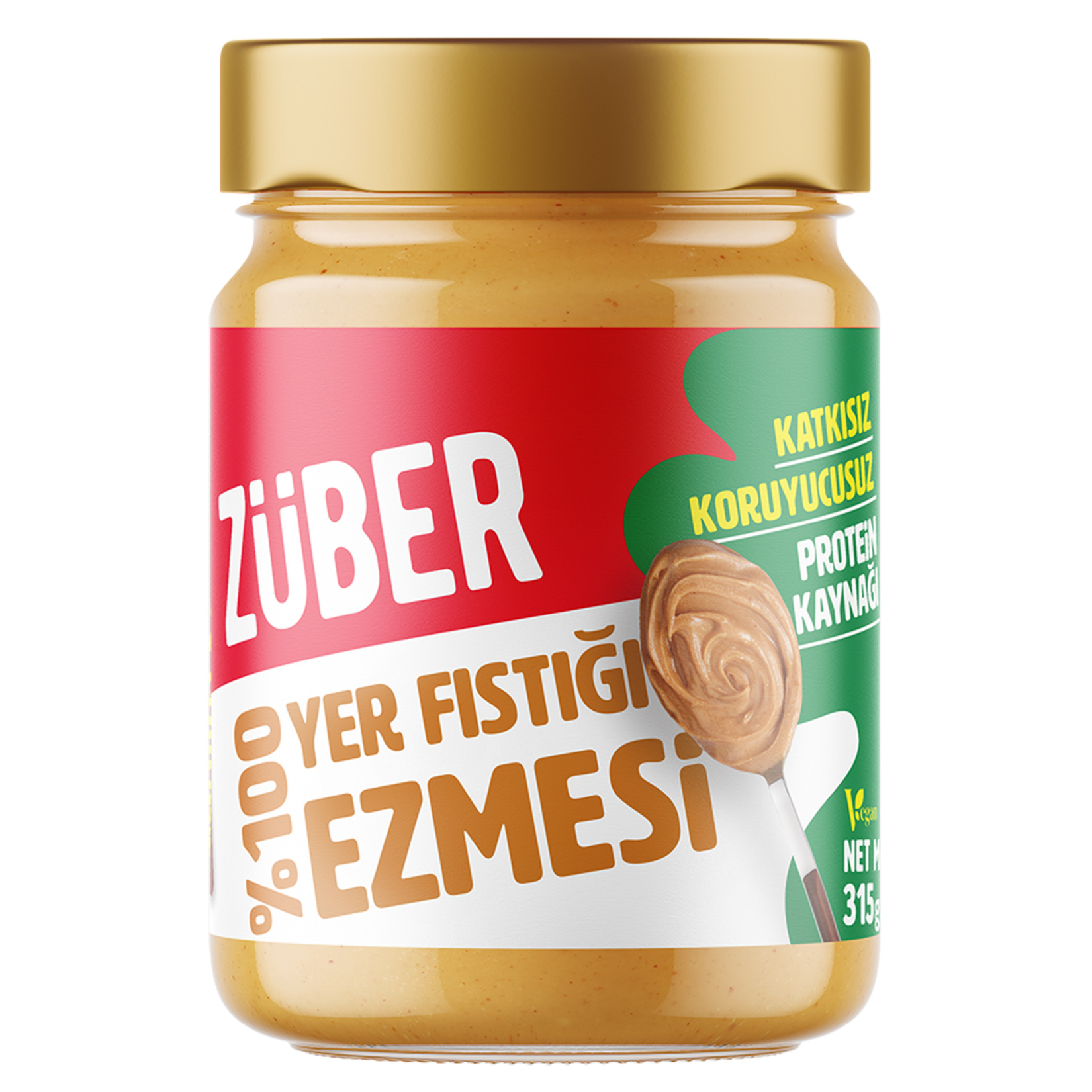 Züber %100 Fıstık Ezmesi 315 G - Görsel 1
