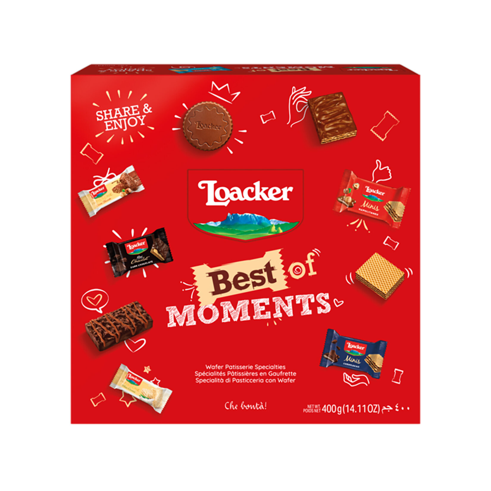 Loacker Best Of Moments Gofret 400 G