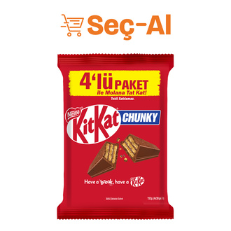 Kitkat Chunky Sütlü Çikolatalı Gofret 4 x 38 G