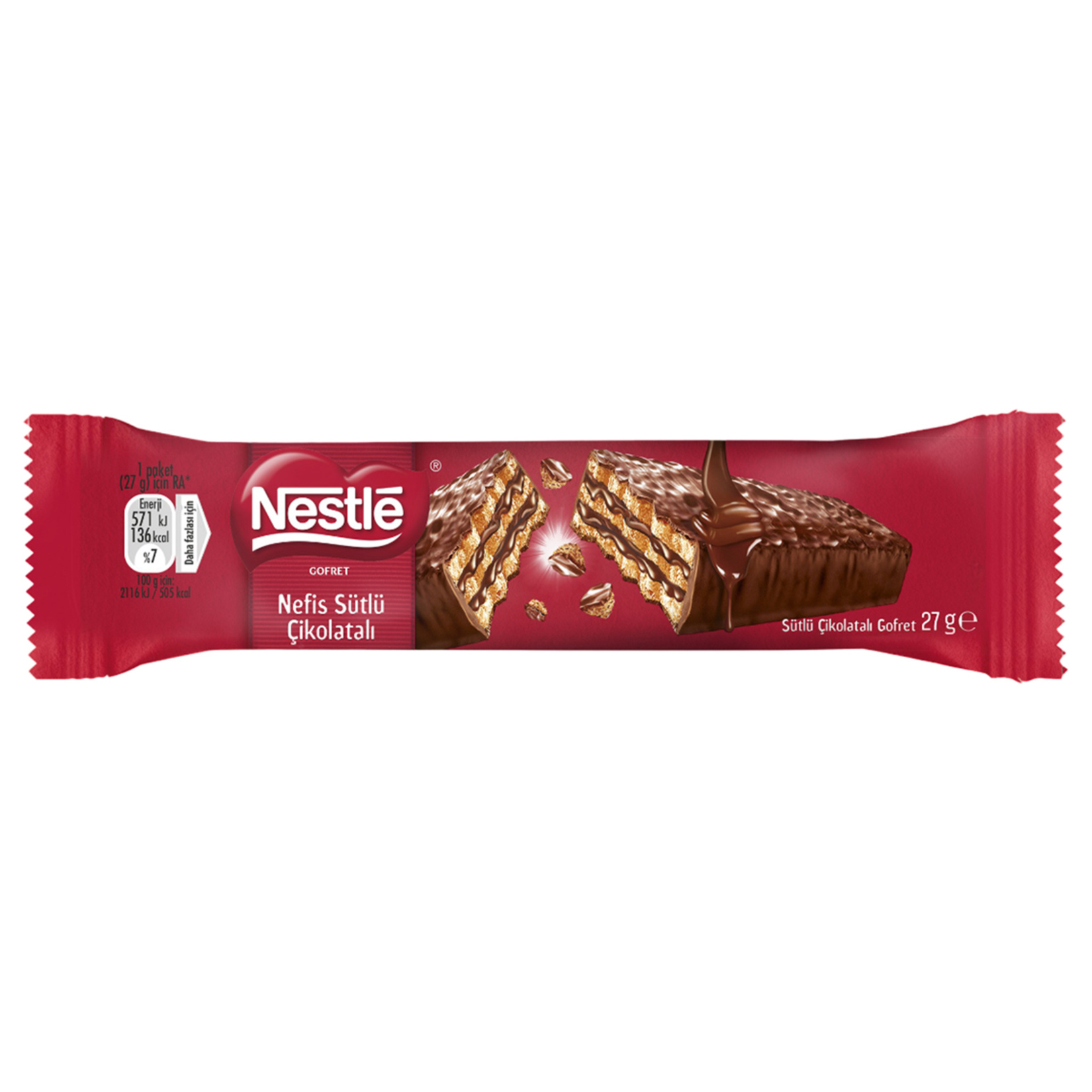 Nestle Nefis Sütlü Çikolatalı Gofret 27 G - Görsel 1