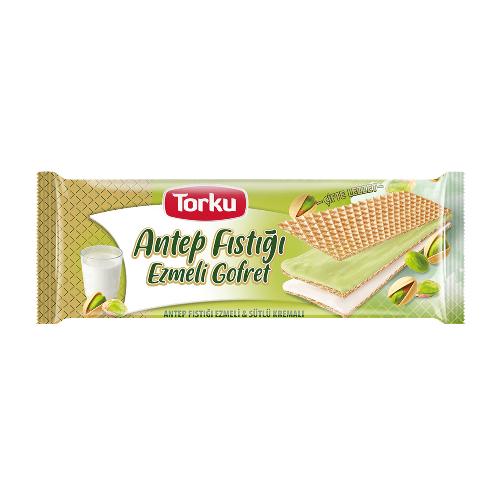 Torku Antep Fıstığı Ezmeli Sütlü Kremalı Gofret 142 G