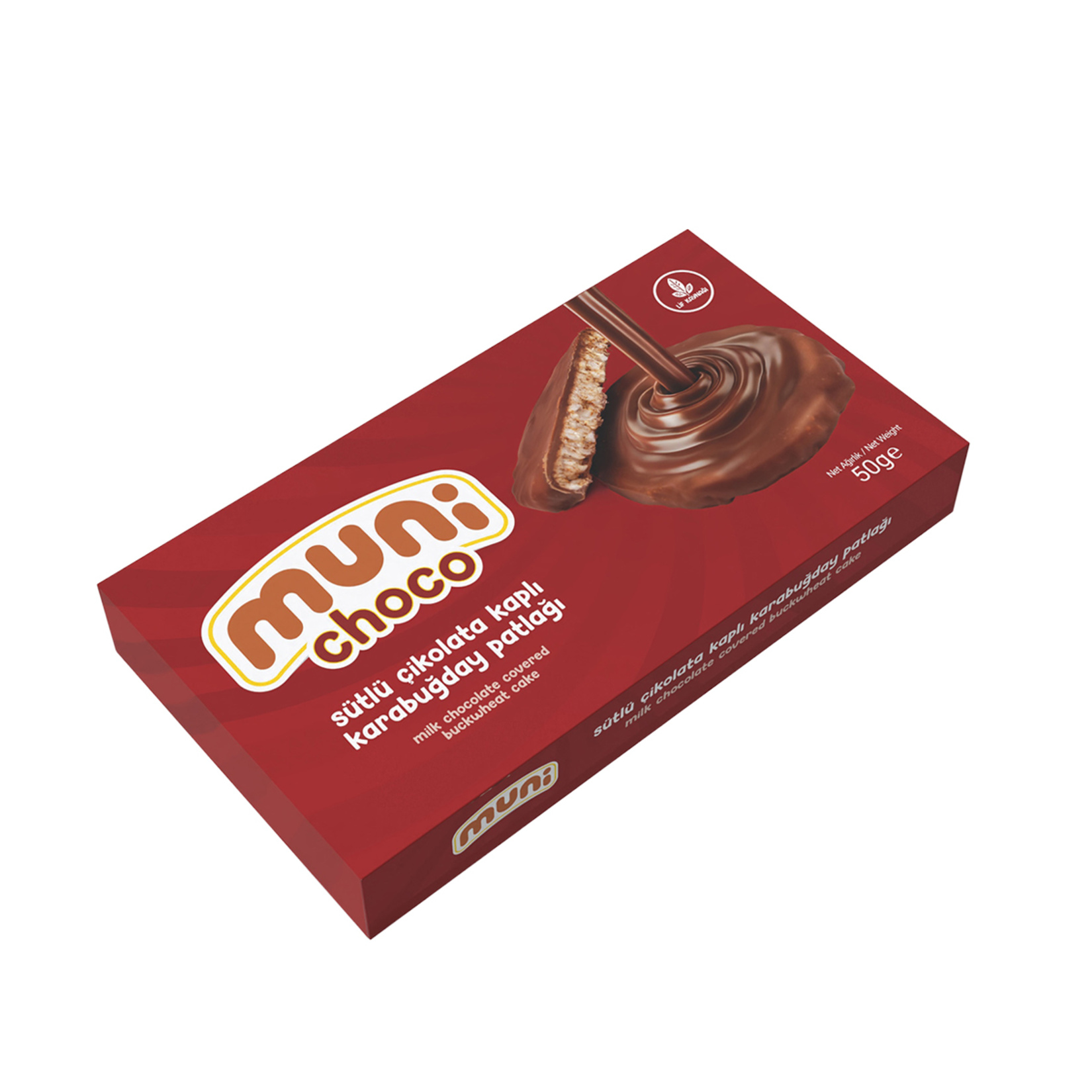 Muni Choco Sütlü Çikolata Kaplı Karabuğday Patlağı 50 G