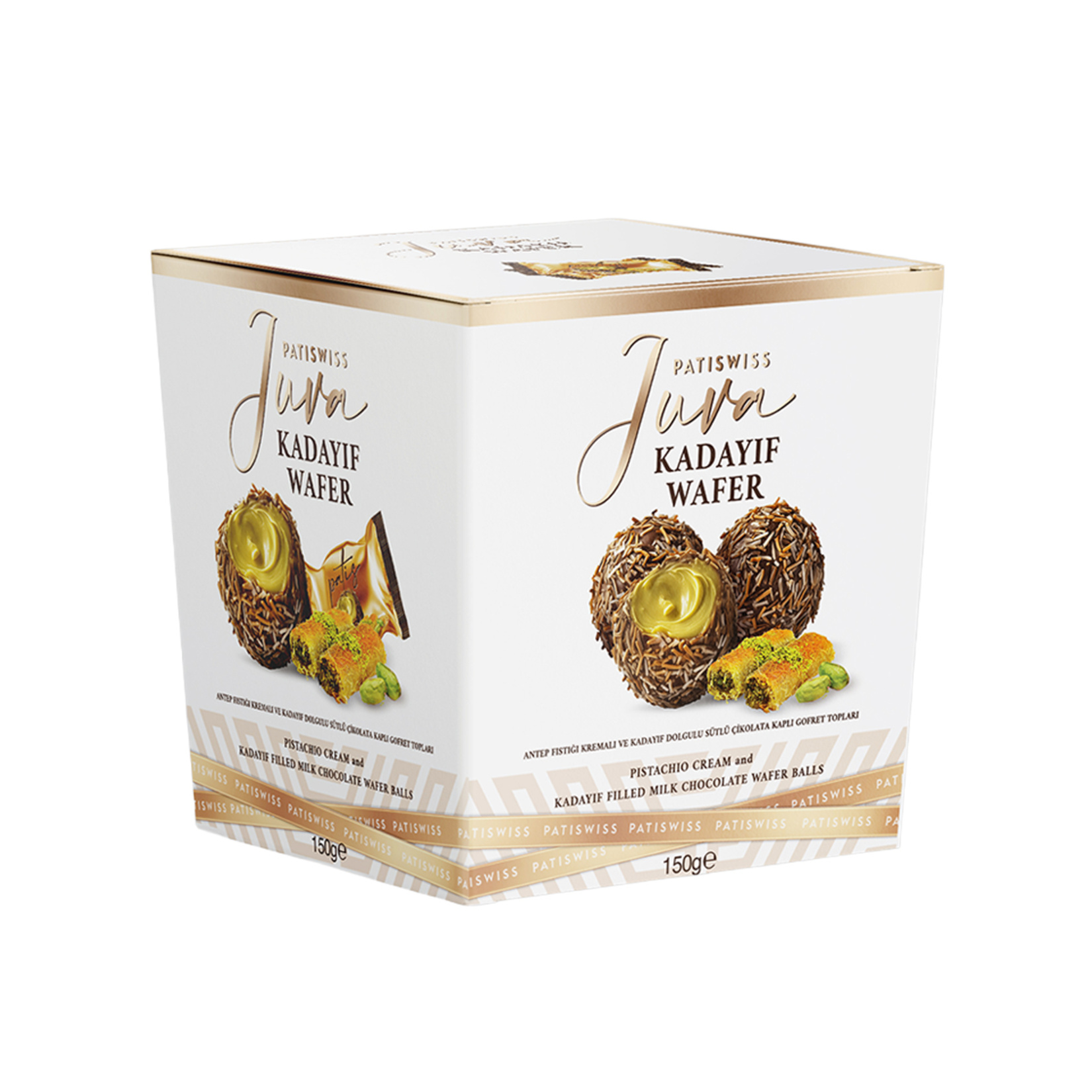Patiswiss Antep Fıstıklı Krema &kadayıf Dolgulu Gofret 150 G