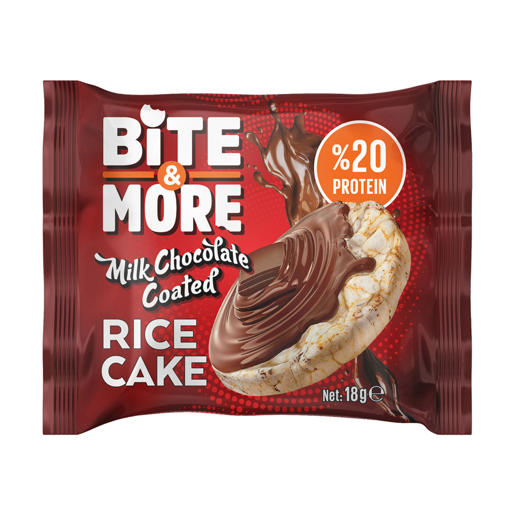 Bite & More Sütlü Çikolatalı Pirinç Patlağı 18 G