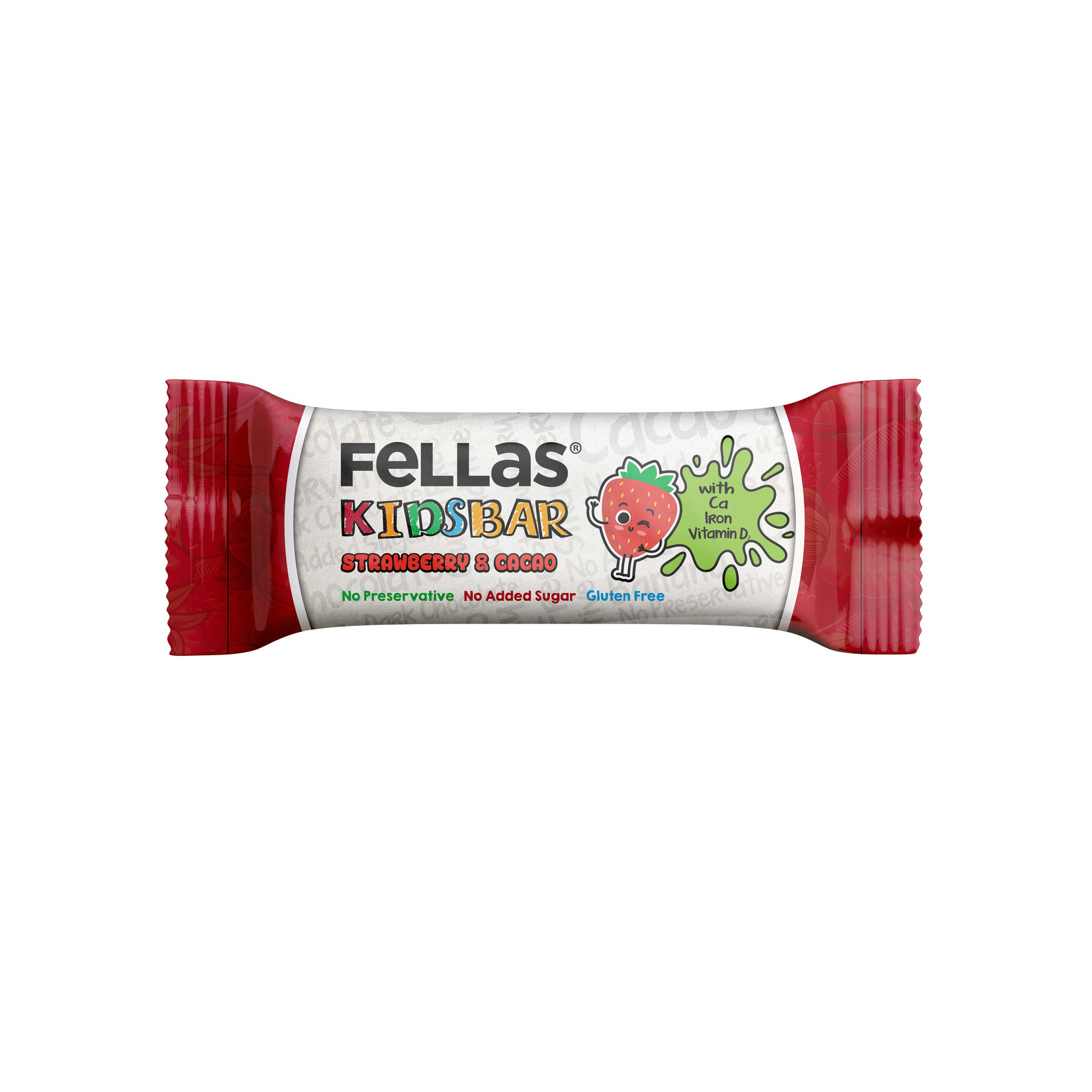 Fellas Kids Çilekli Ve Kakaolu Meyve Barı 28G